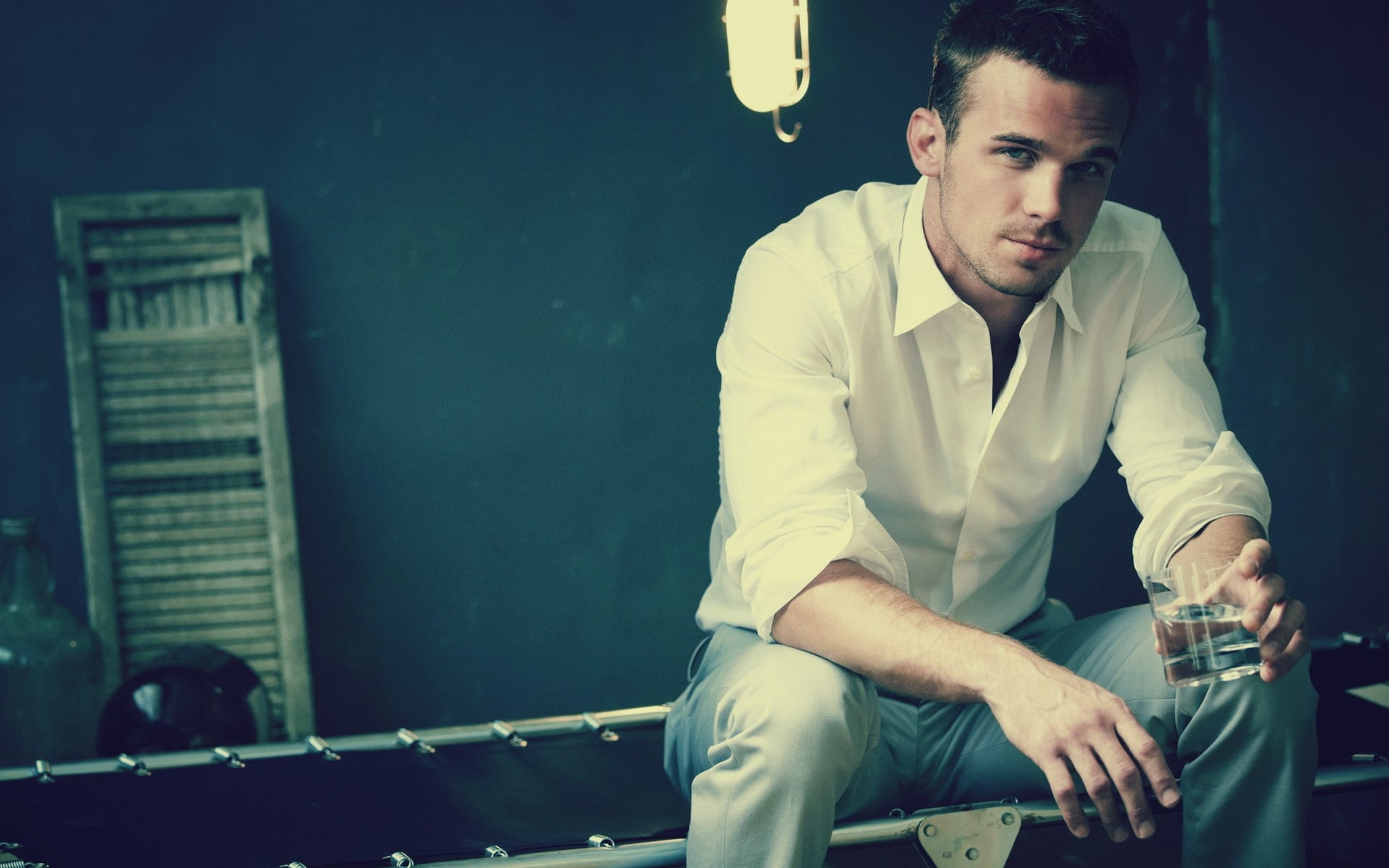 hd, art, shirts, actors, cam, people, gigandet, men, 1080P, cam gigandet, white, white shirts, HD Wallpaper
