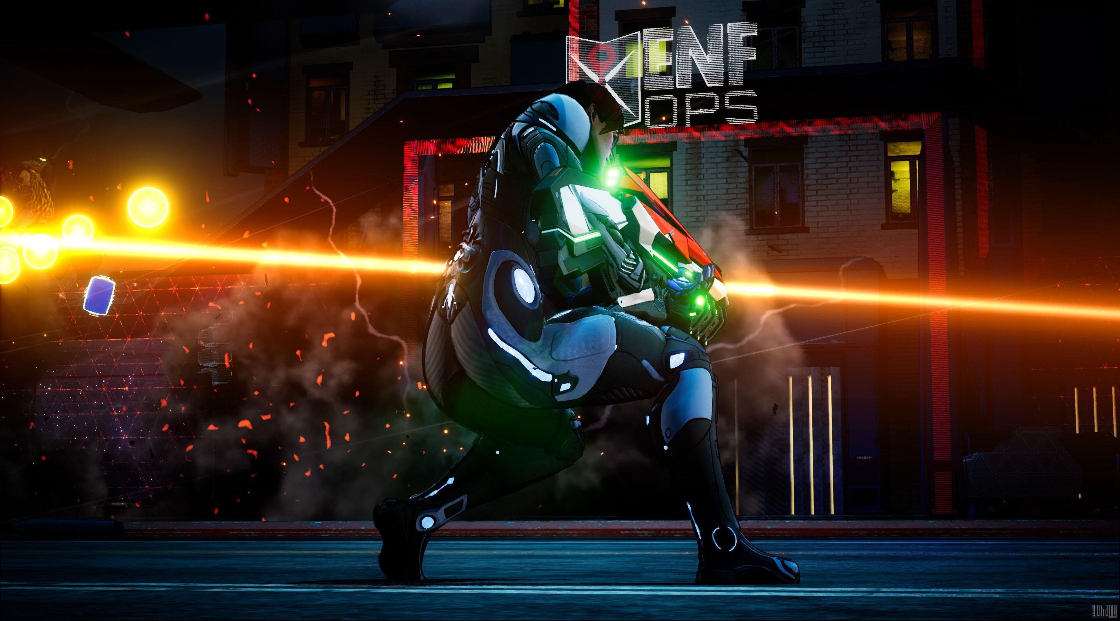 speed, clothing, city life, city, competition, strength, crackdown 3 4k desktop  hd widescreen, illuminated, night, motion, blurred motion, one person, HD Wallpaper