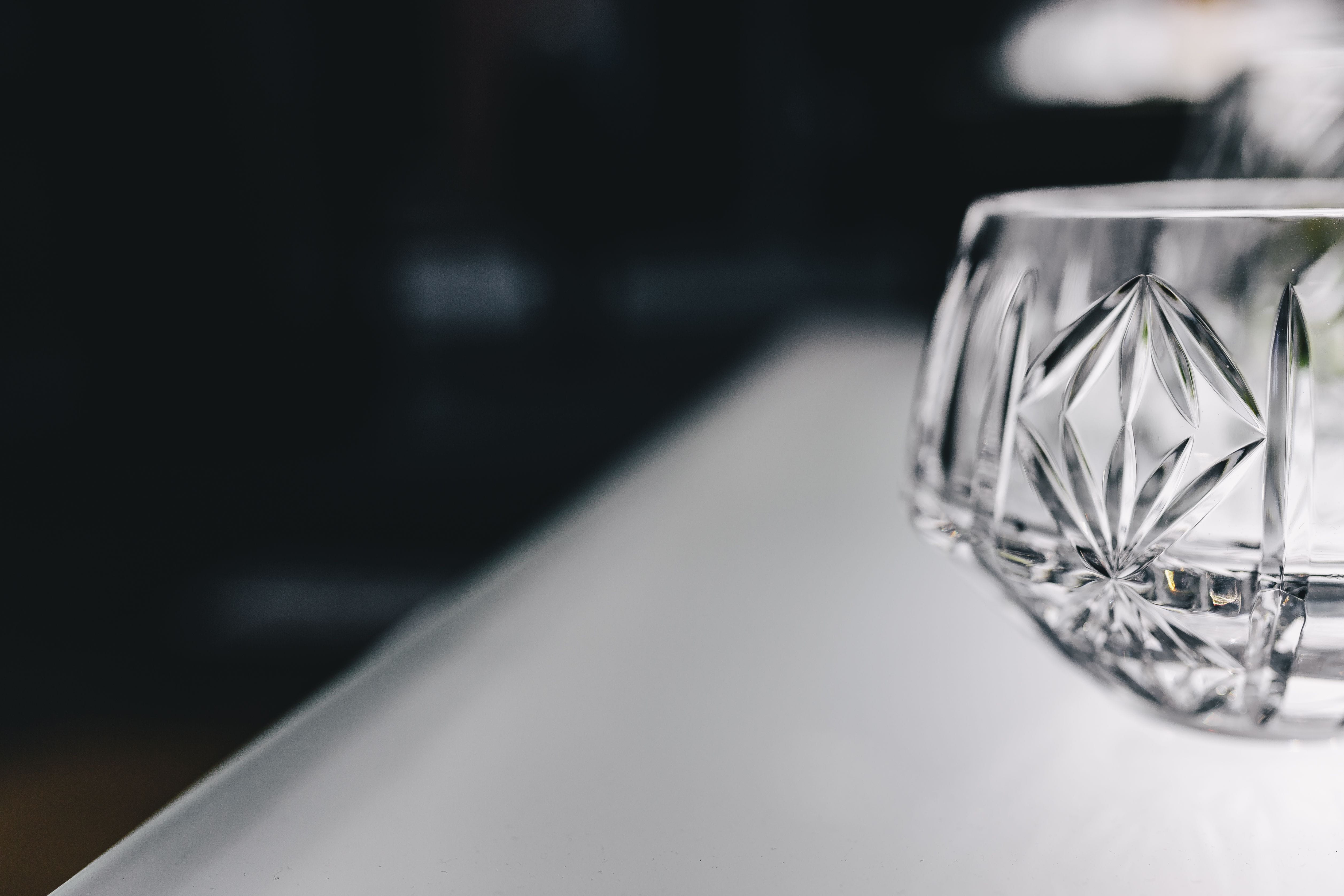 table, glass, still life, man made object, focus on foreground, polish, Luxury, handmade, no people, crystal glassware, crystal, gemstone, man made, shiny, HD Wallpaper