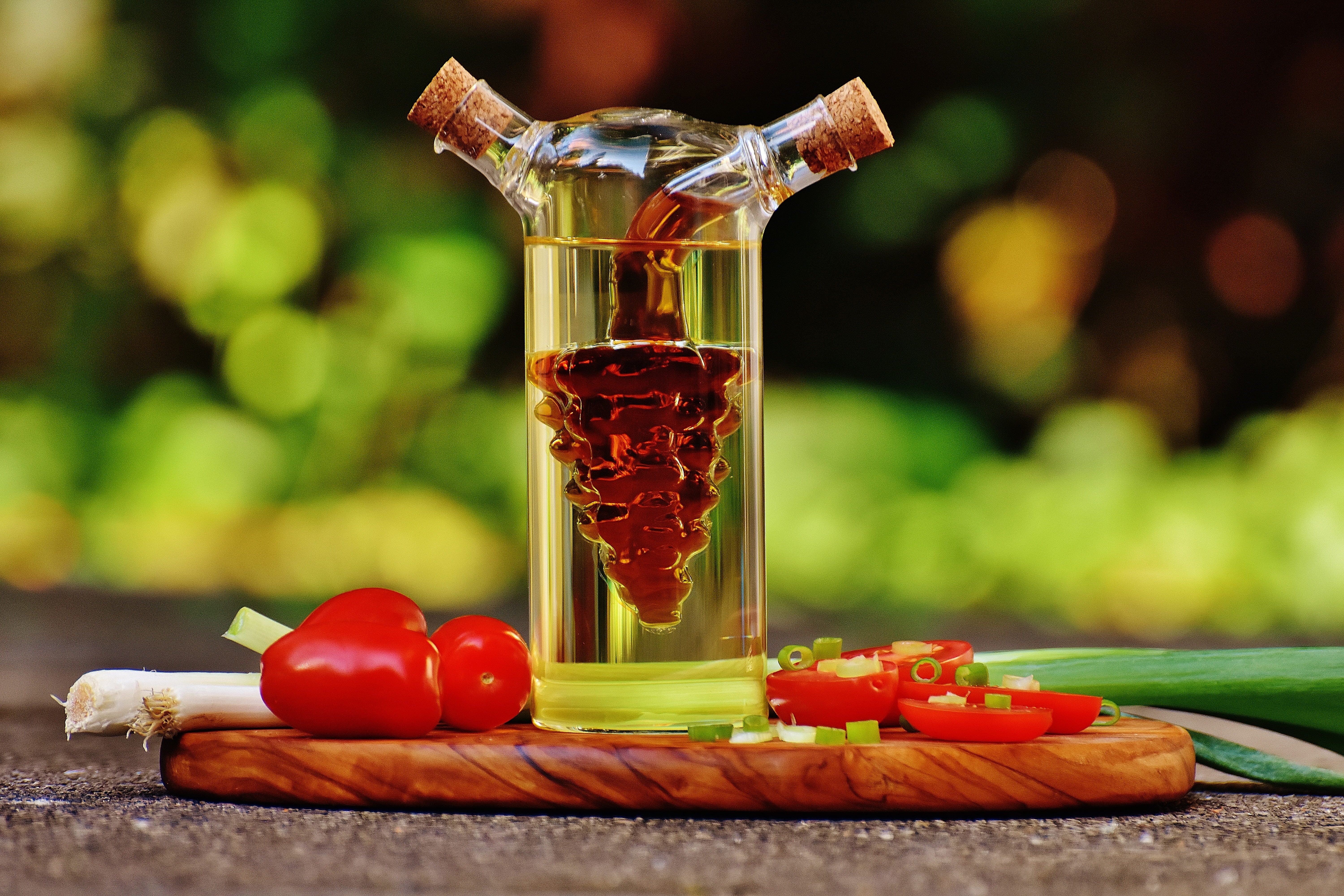 eat, food, close-up, spring onions, frisch, cherry tomatoes, table, fruit, salad, snack, delicious, vegetables, drink, vegetable, red, wood - material, HD Wallpaper