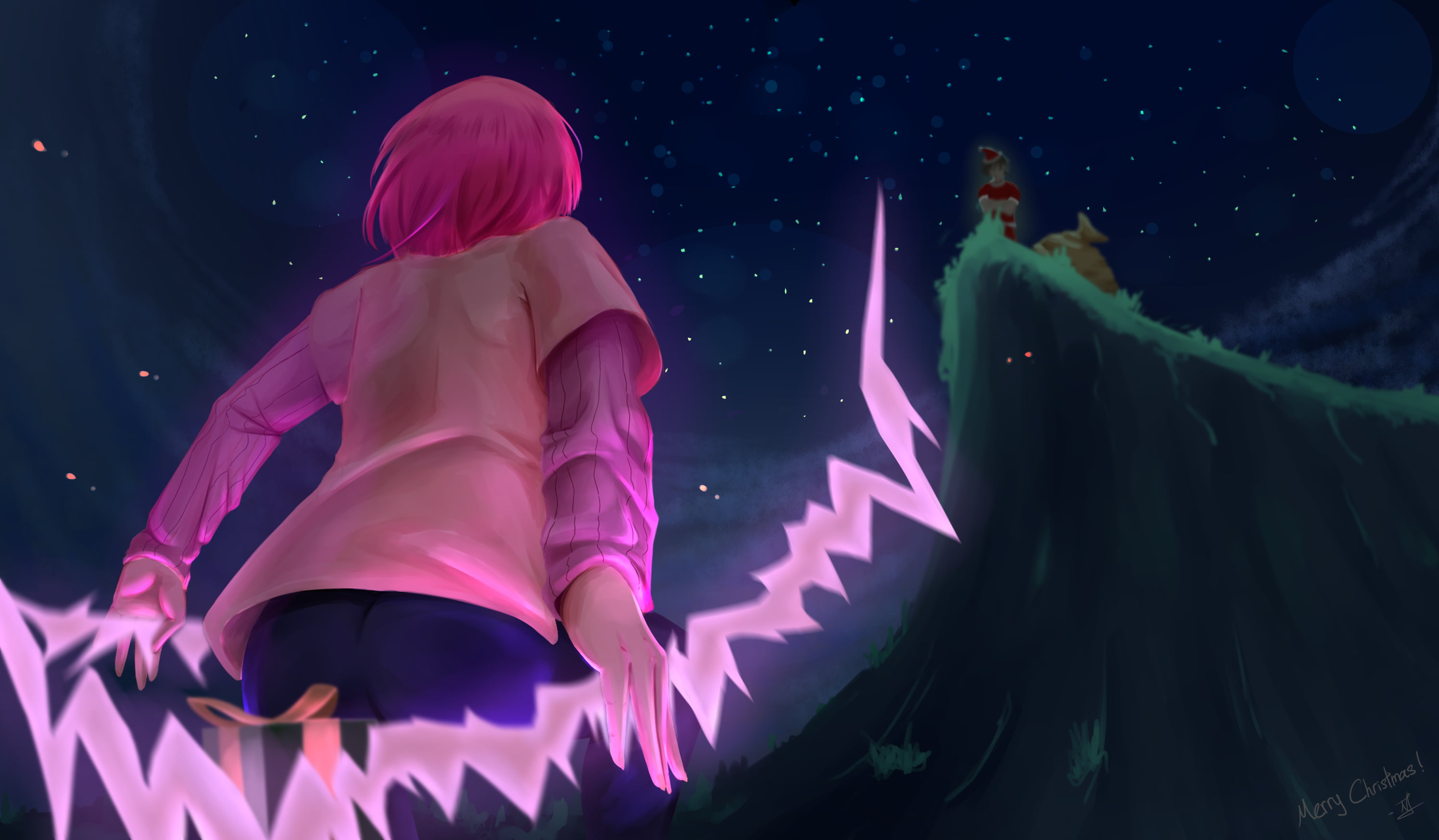 Anime, The Seven Deadly Sins, Gowther (The Seven Deadly Sins), 2K, Pink Hair, HD Wallpaper