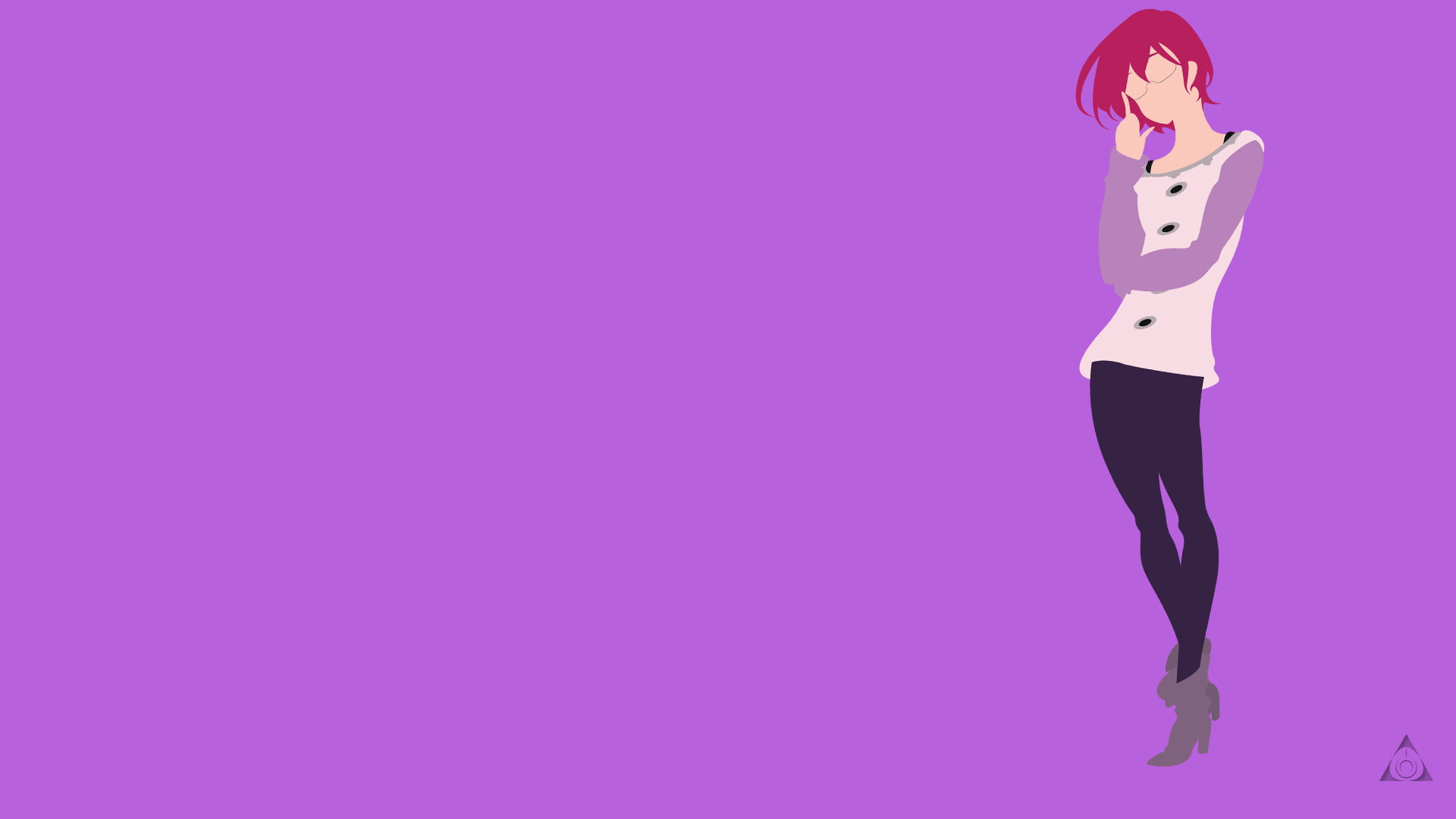 Pink Hair, High Heels, Gowther (The Seven Deadly Sins), 1080P, Anime, Minimalist, Glasses, The Seven Deadly Sins, HD Wallpaper