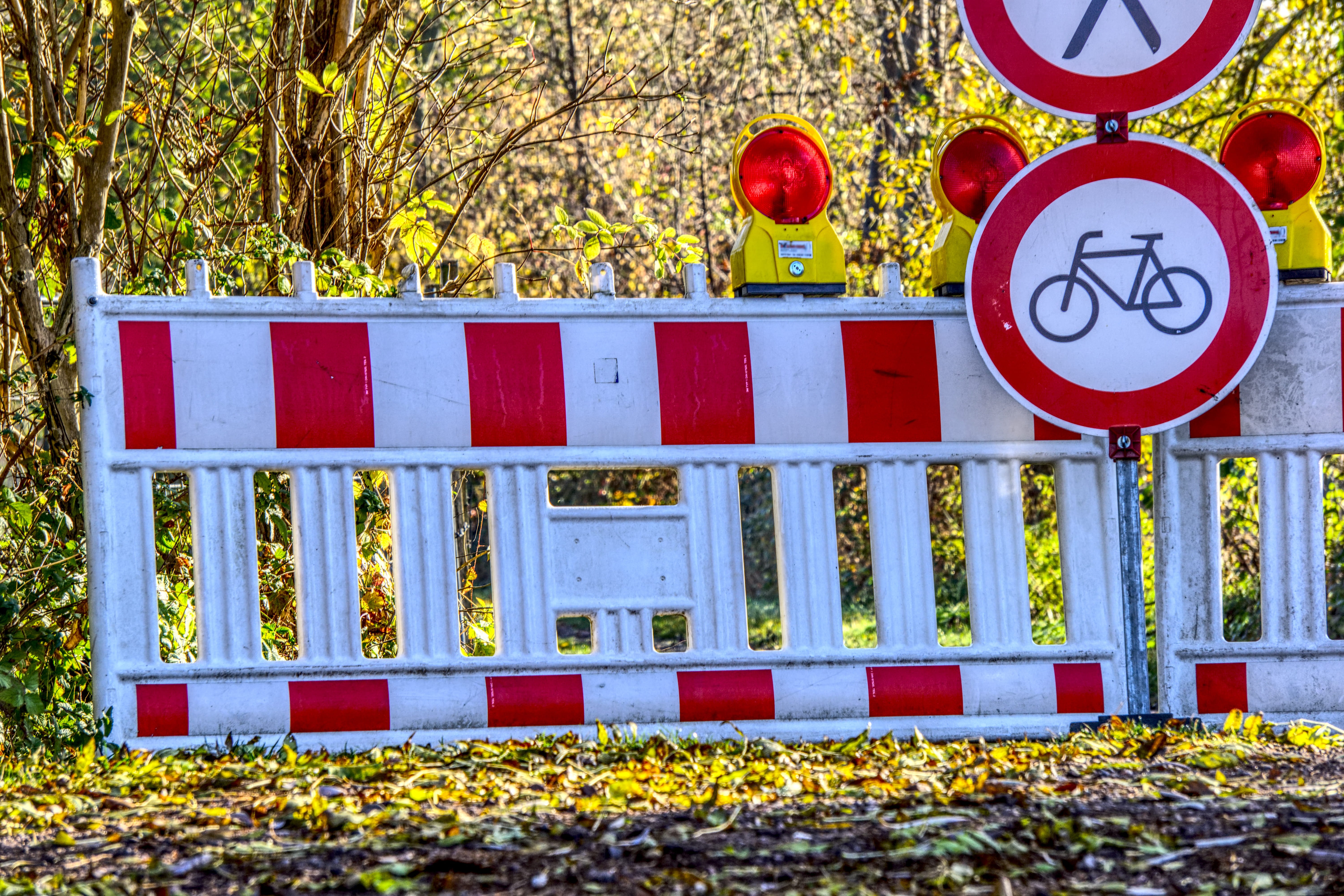 text, guidance, fence, plant part, day, barrier, locked, obstacle, information, outdoors, leaf, communication, hdr high dynamic range, passage, bike, roadblock, HD Wallpaper