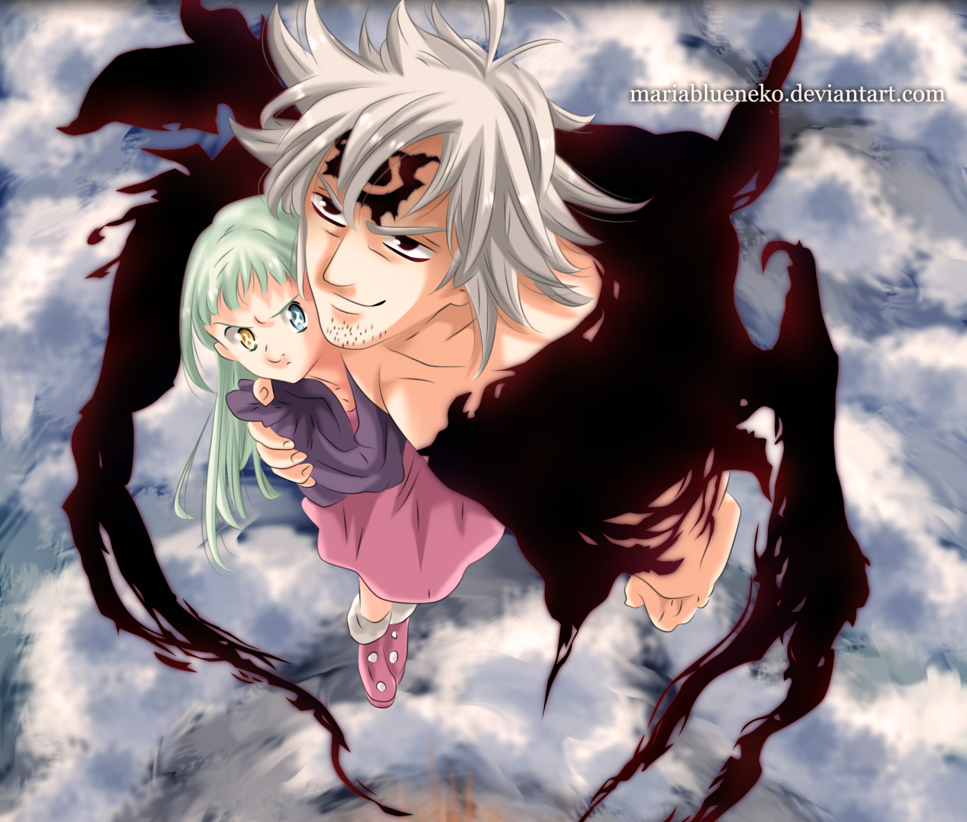 Estarossa (The Seven Deadly Sins), Elizabeth Liones, 1080P, The Seven Deadly Sins, Anime, HD Wallpaper