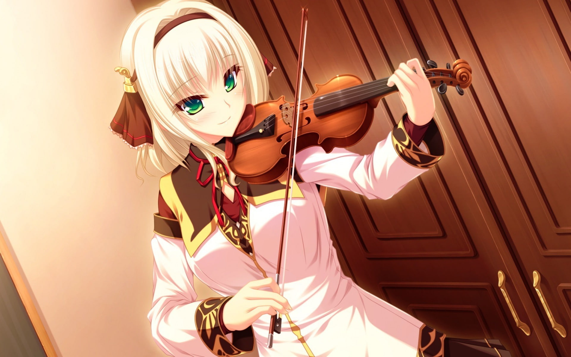 cartoon, artist, playing, musical instrument, 1080P, arts culture and entertainment, violin, child, beautiful, real people, violinist, musician, one person, HD Wallpaper