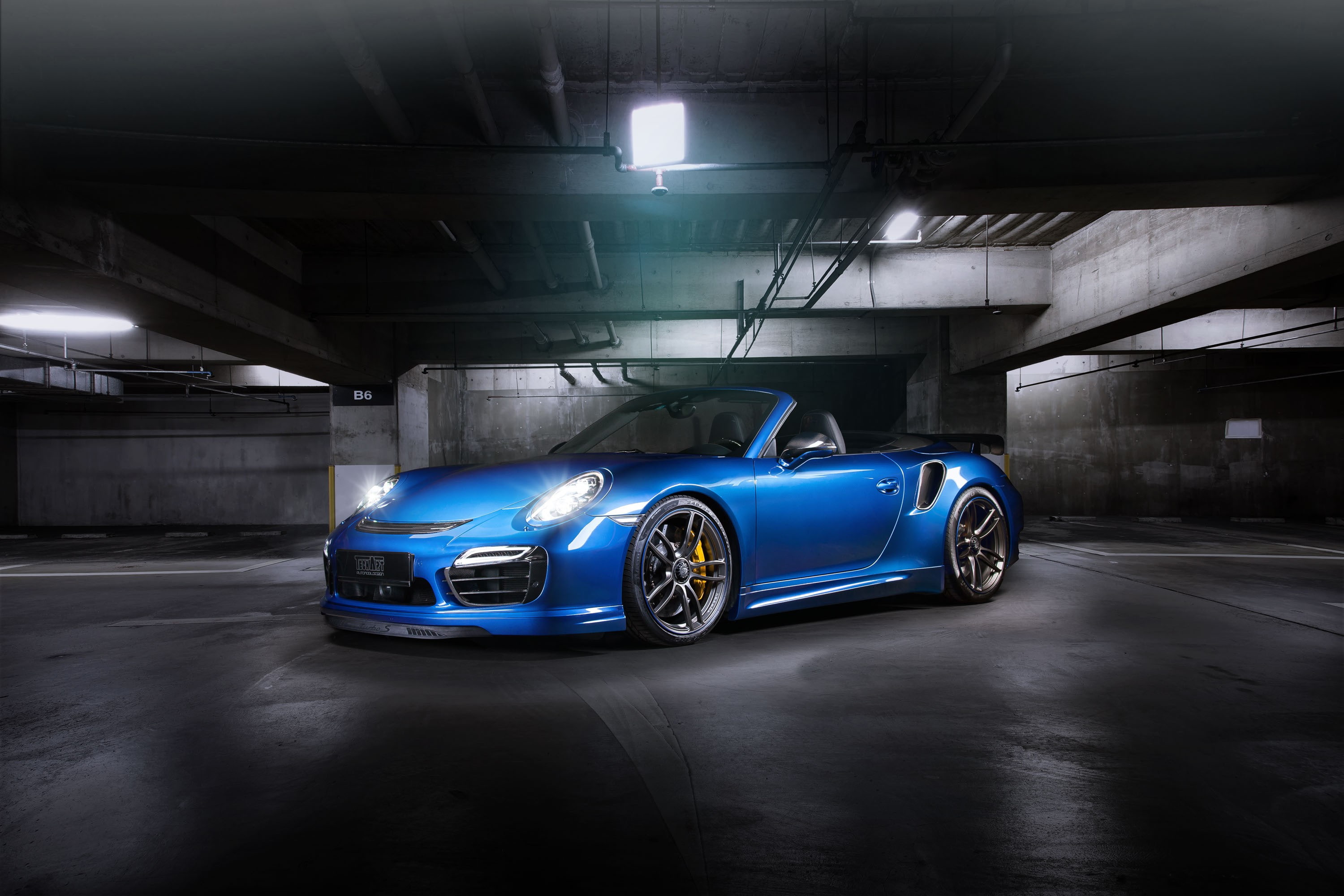 Cabriolet, convertible, Turbo, blue, Cabrio, 2K, 911, TechArt, Porsche, coupe, HD Wallpaper