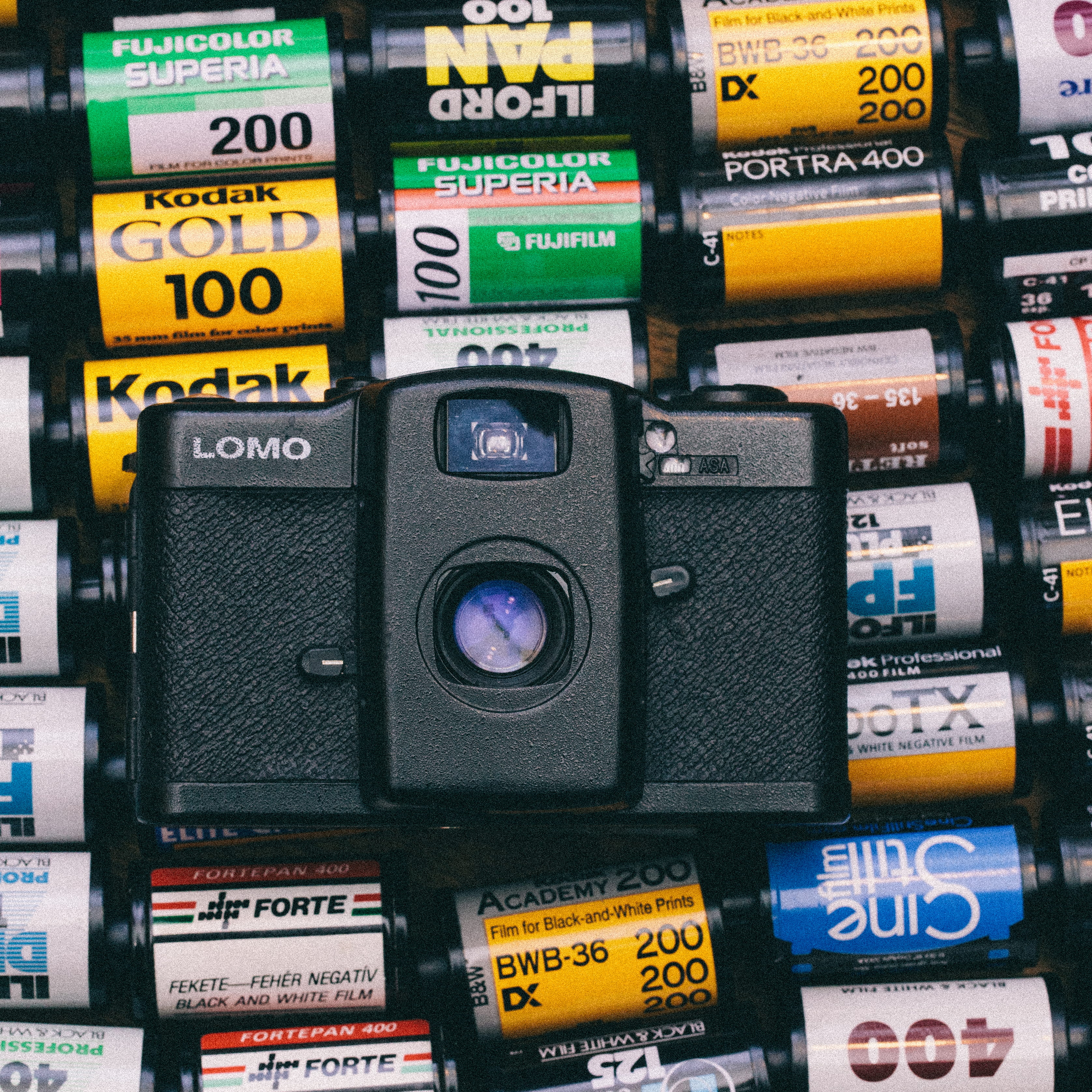 black, lomo, western script, lot, no people, text, information medium, data, camera, push button, indoors, top, photo, commerce, industry, vintage, compact, Phone HD Wallpaper