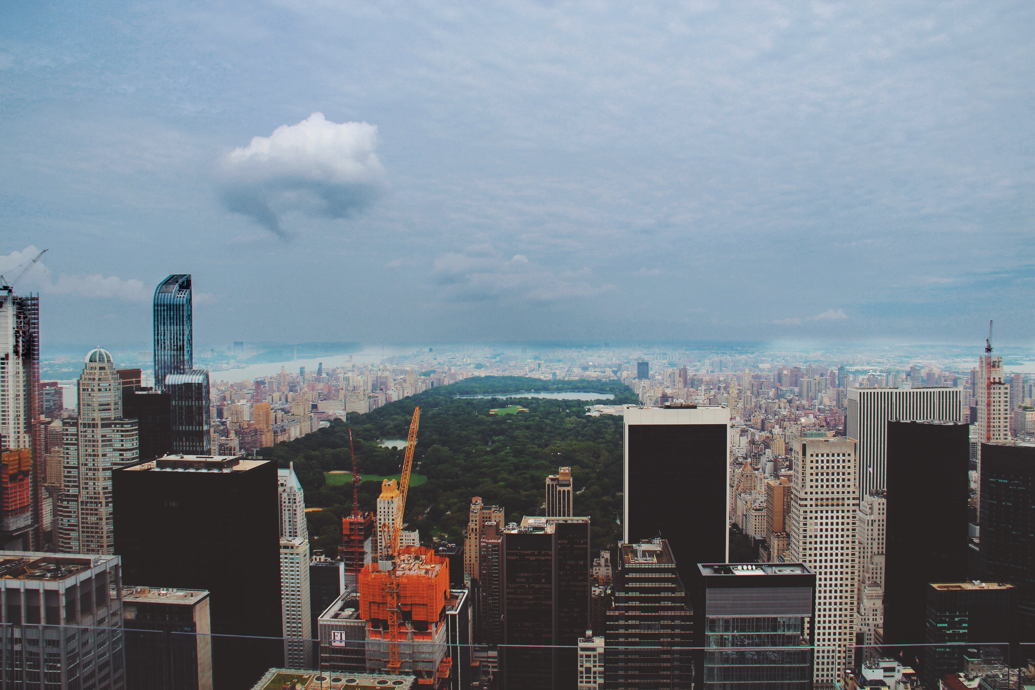 cloud - sky, newyork, america, unitedstates, sky, building exterior, wood, trees, day, financial district, tall - high, love, spire, architecture, house, HD Wallpaper