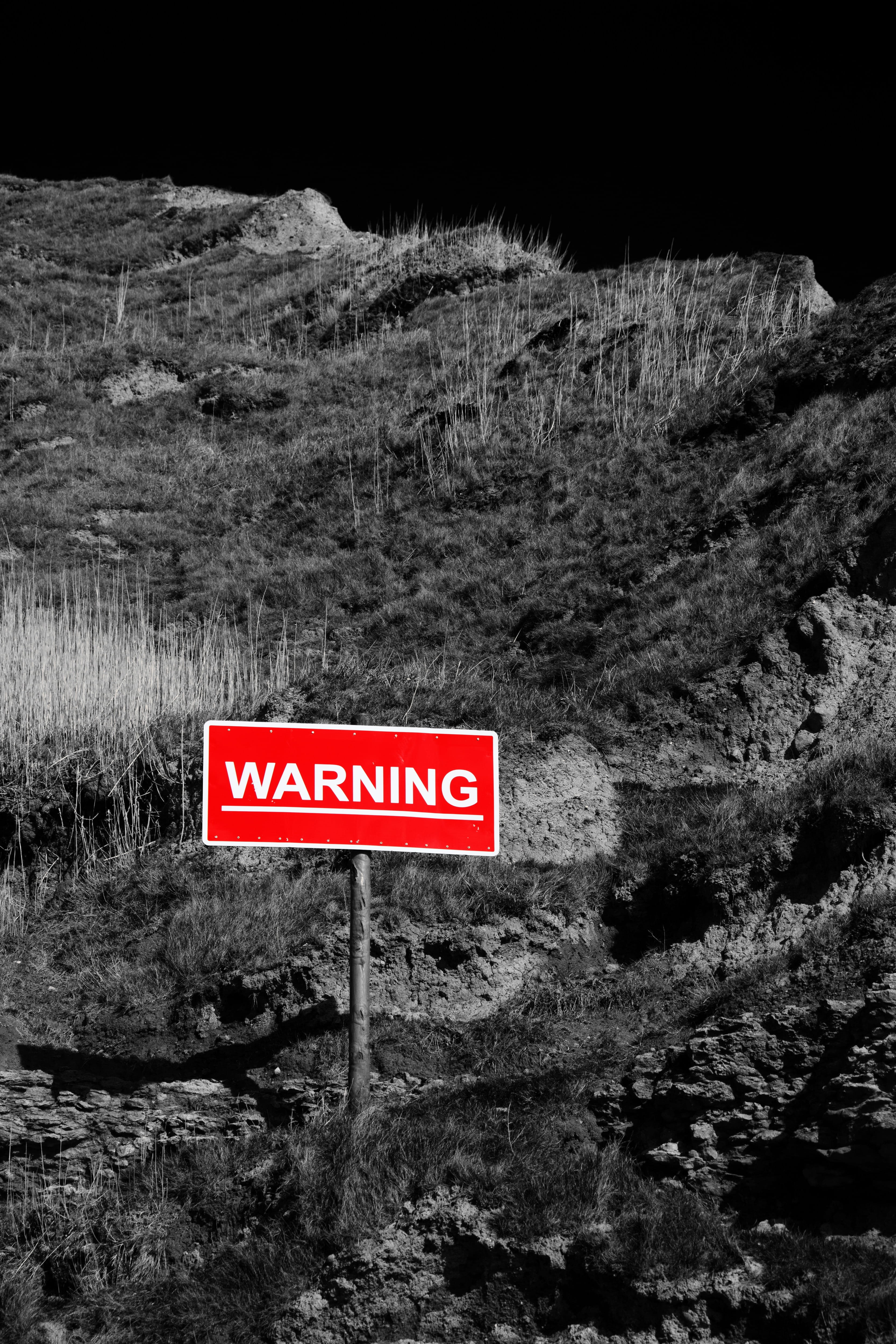 capital letter, landslide, safety, information sign, mountain, Area, information, warning sign, western script, warning, zone, nature, selective, sign, Phone HD Wallpaper