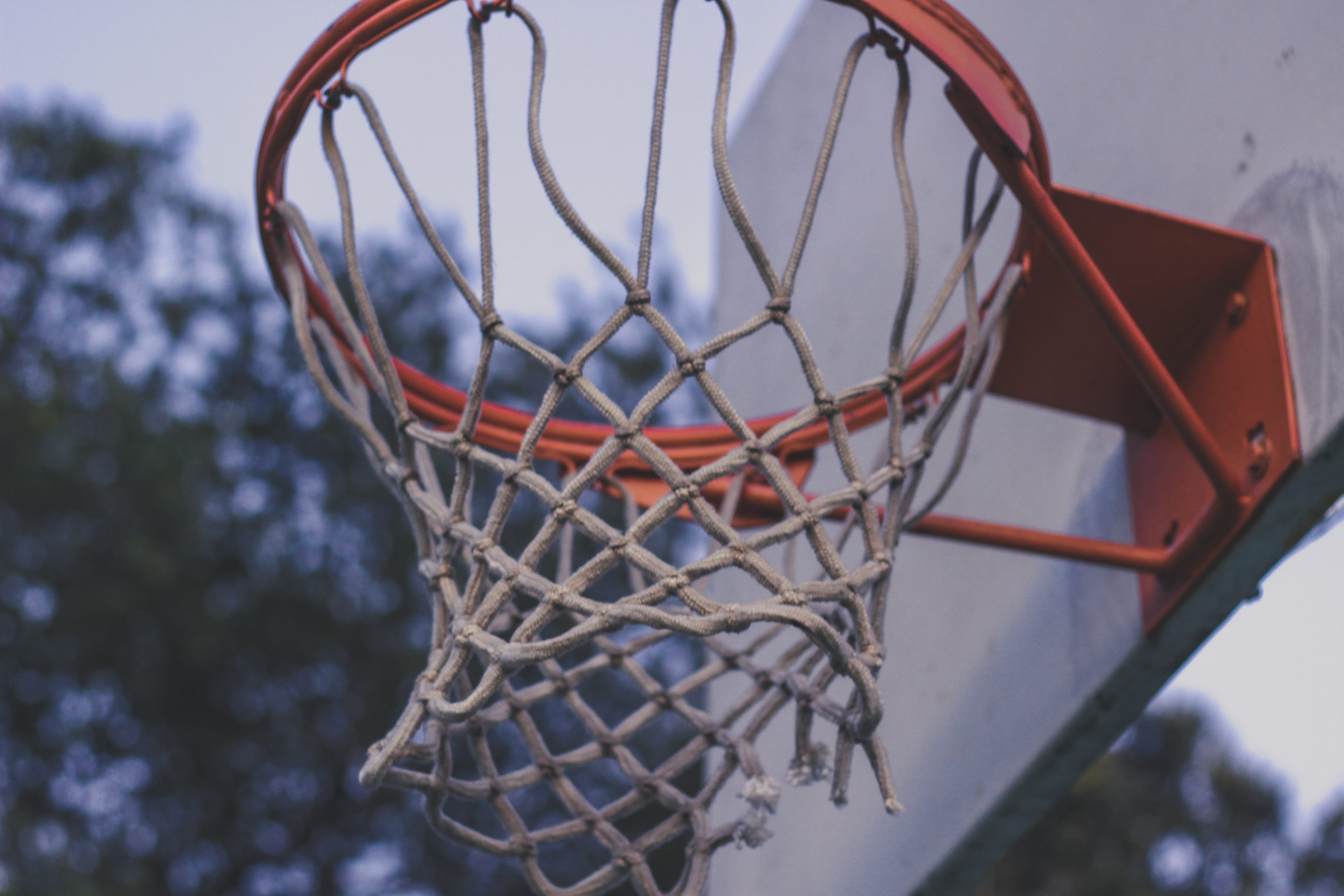 nature, hoop, no people, ball, winter, day, outdoors, park, outdoor play equipment, sport, net, sky, basketball - ball, basketball - sport, at the edge of, HD Wallpaper
