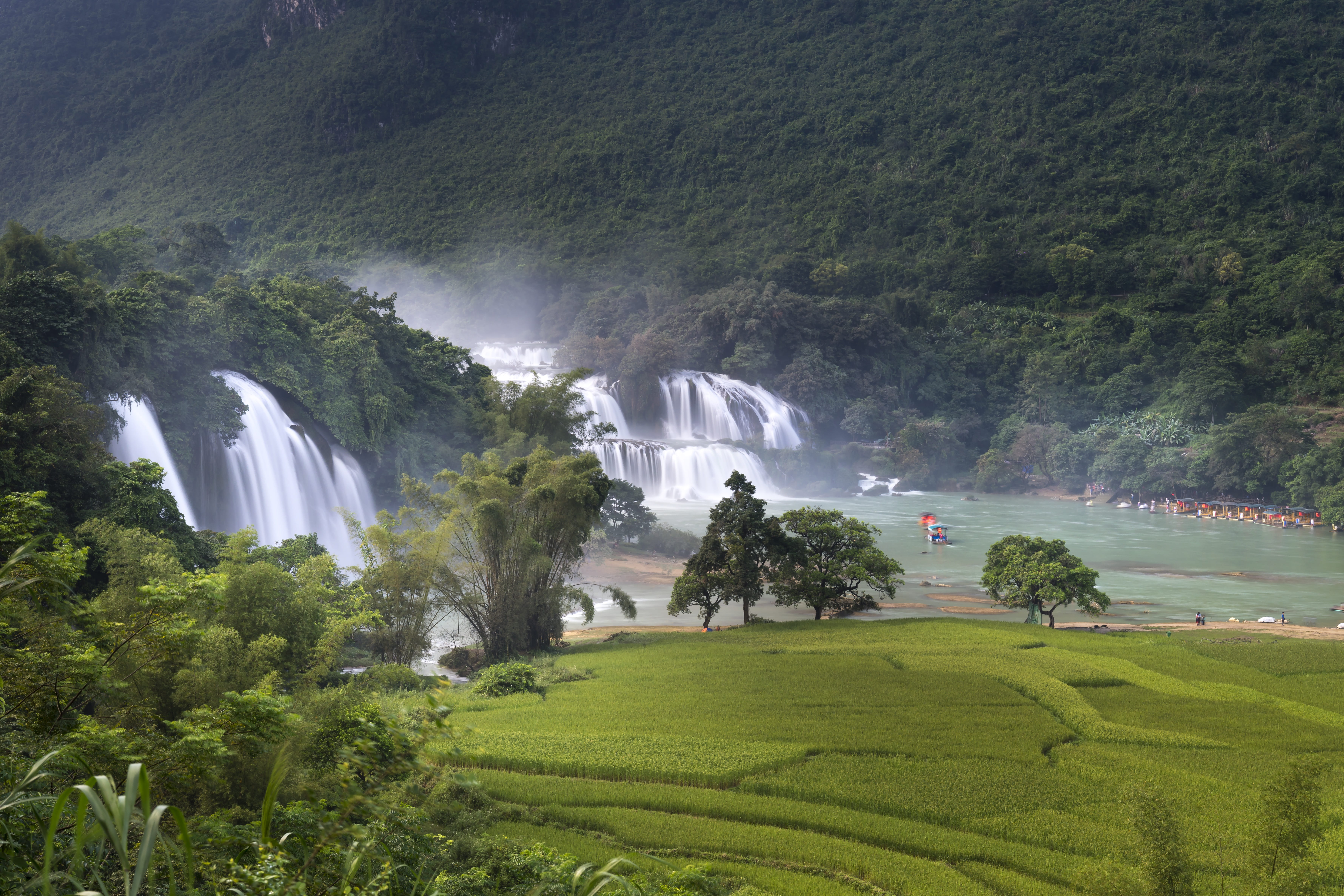 flow, high by, field, motion, china - east asian, outdoors, rural scene, trees, the river, wet, photography, landscape, fresh, tourism, land, the landscape, HD Wallpaper