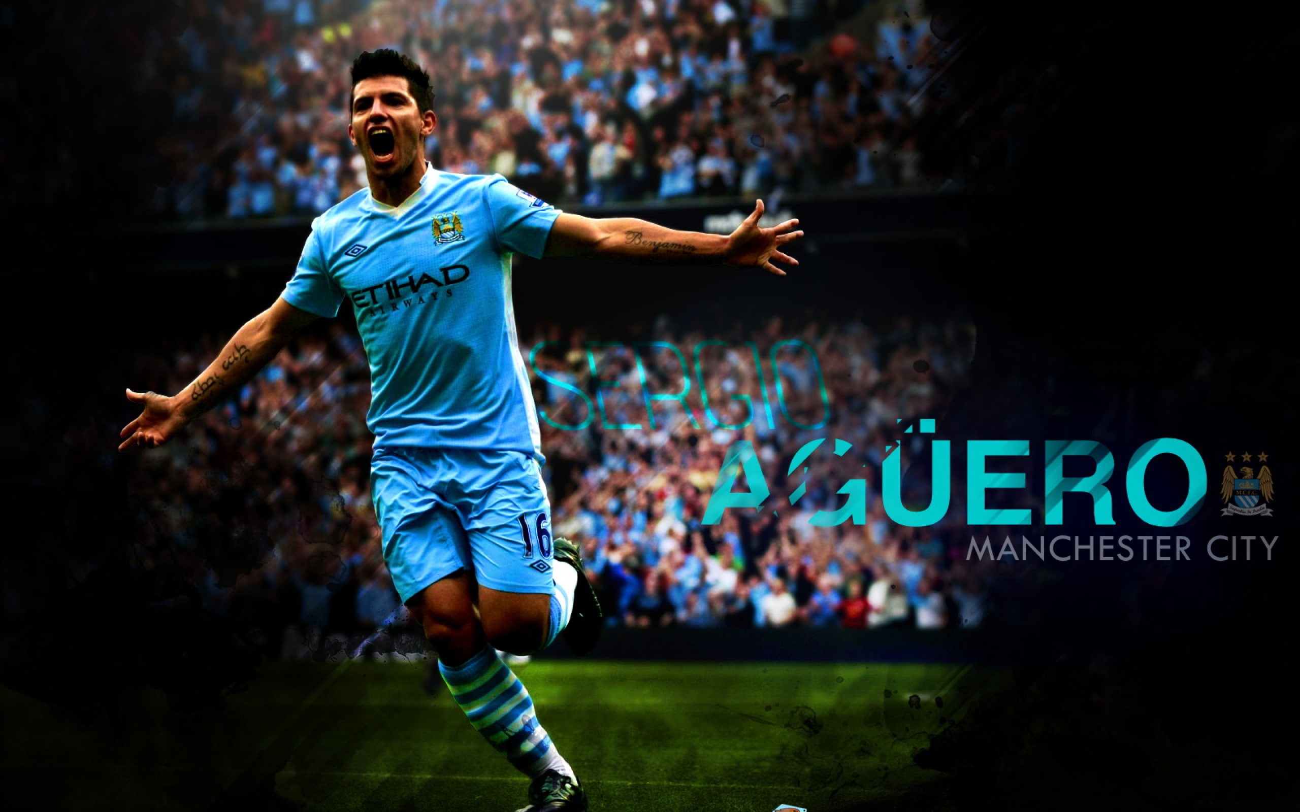 sergio aguero, 2K, the citizen, manchester city, man city, HD Wallpaper