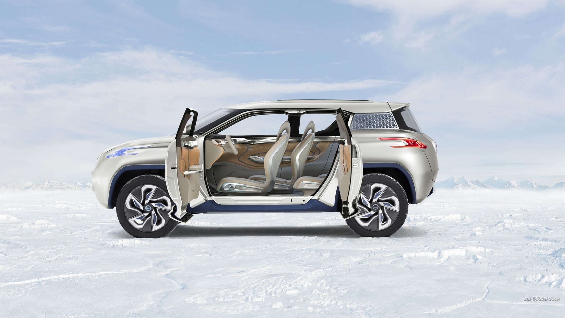 vehicle, 1080P, Nissan TeRRa, Nissan, silver cars, car, car interior, HD Wallpaper