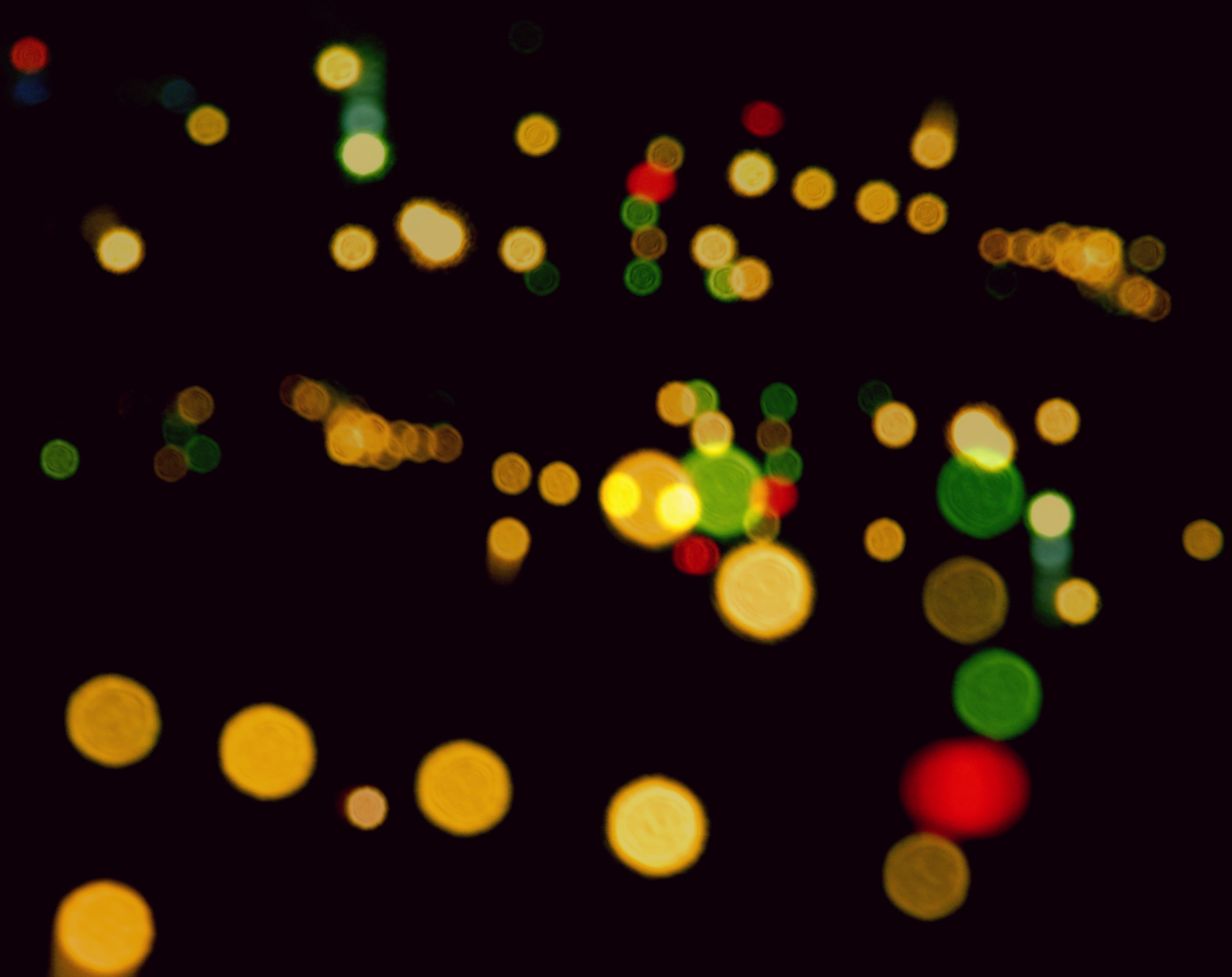 abstract backgrounds, shape, Lights, 2K, geometric shape, abstract, no people, spotted, circle, decoration, black background, backgrounds, bright, Colorful, HD Wallpaper