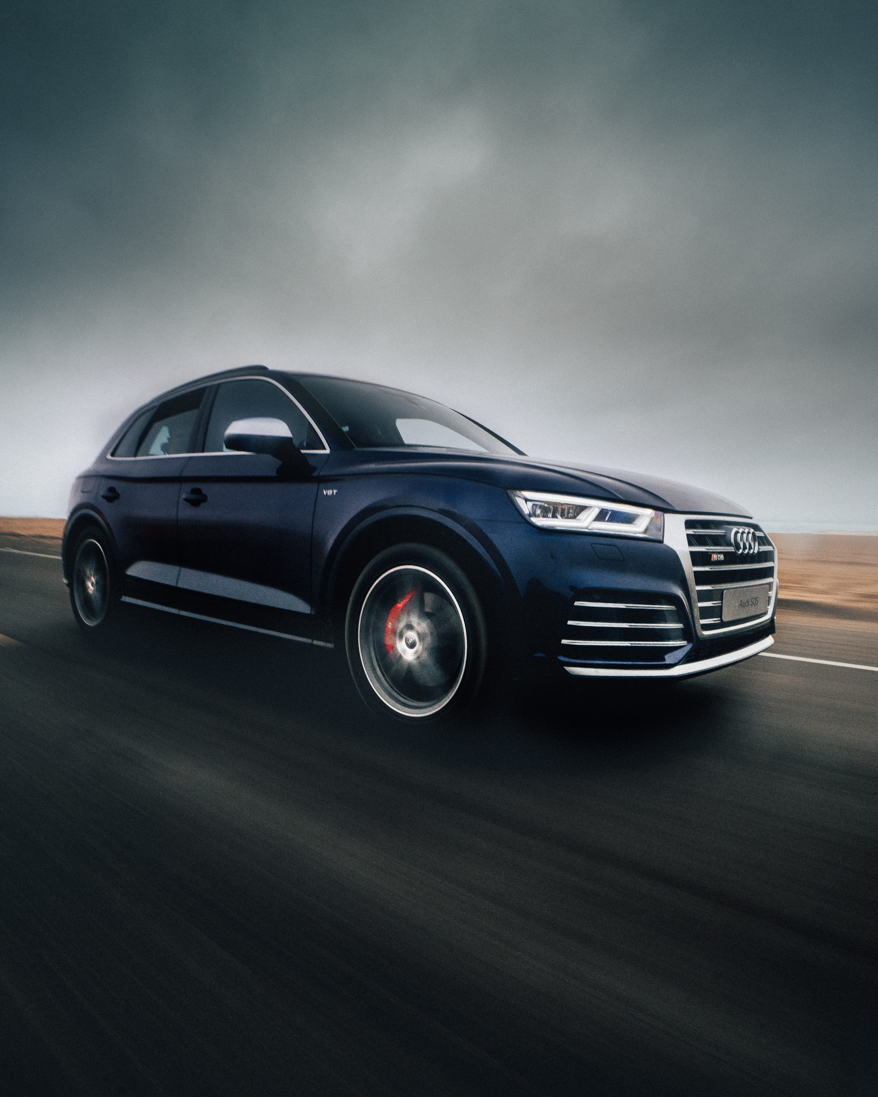 side View, audi, new, modern, 2K, black Color, land Vehicle, headlight, tire, sedan, black, driving, technology, motor Vehicle, wheel, speed, no People, Phone HD Wallpaper
