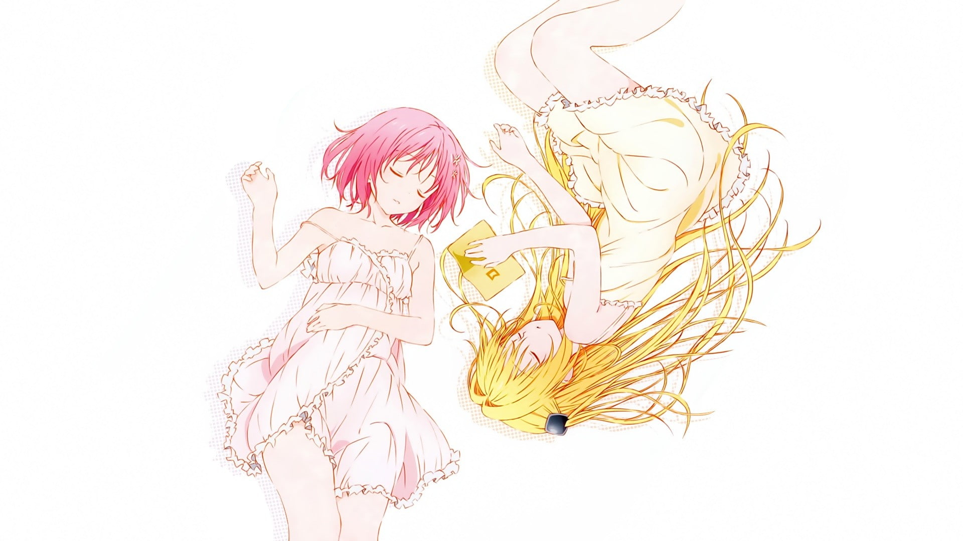 Golden Darkness, Momo Velia Deviluke, 1080P, sleeping, To Love-ru, HD Wallpaper