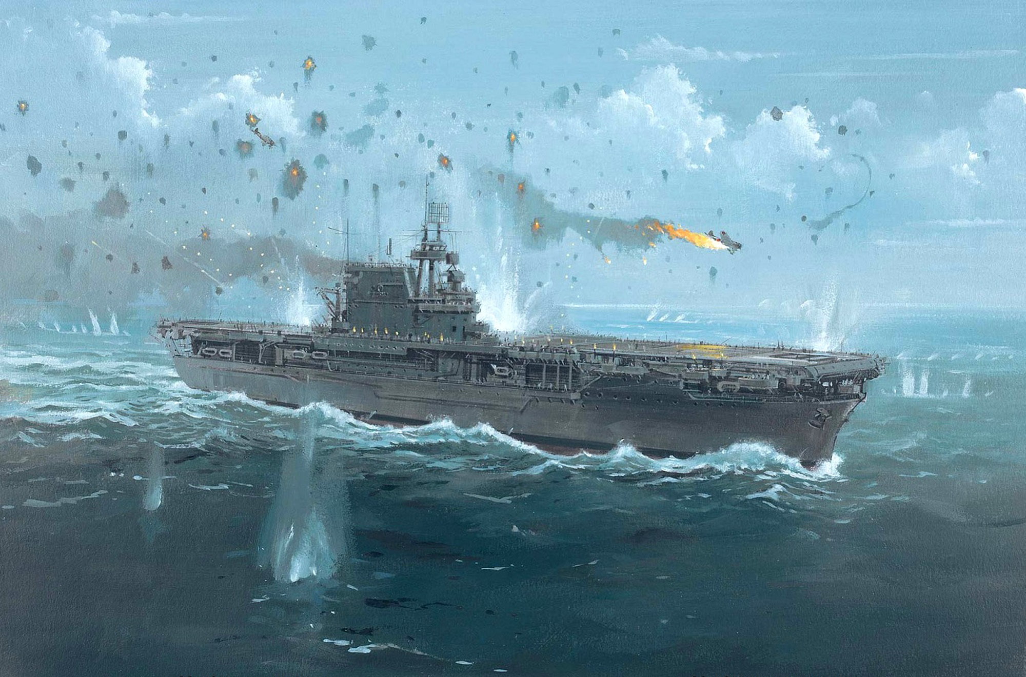 Aircraft Carrier, USS Enterprise (CV-6), Warships, Warship, 1080P, HD Wallpaper