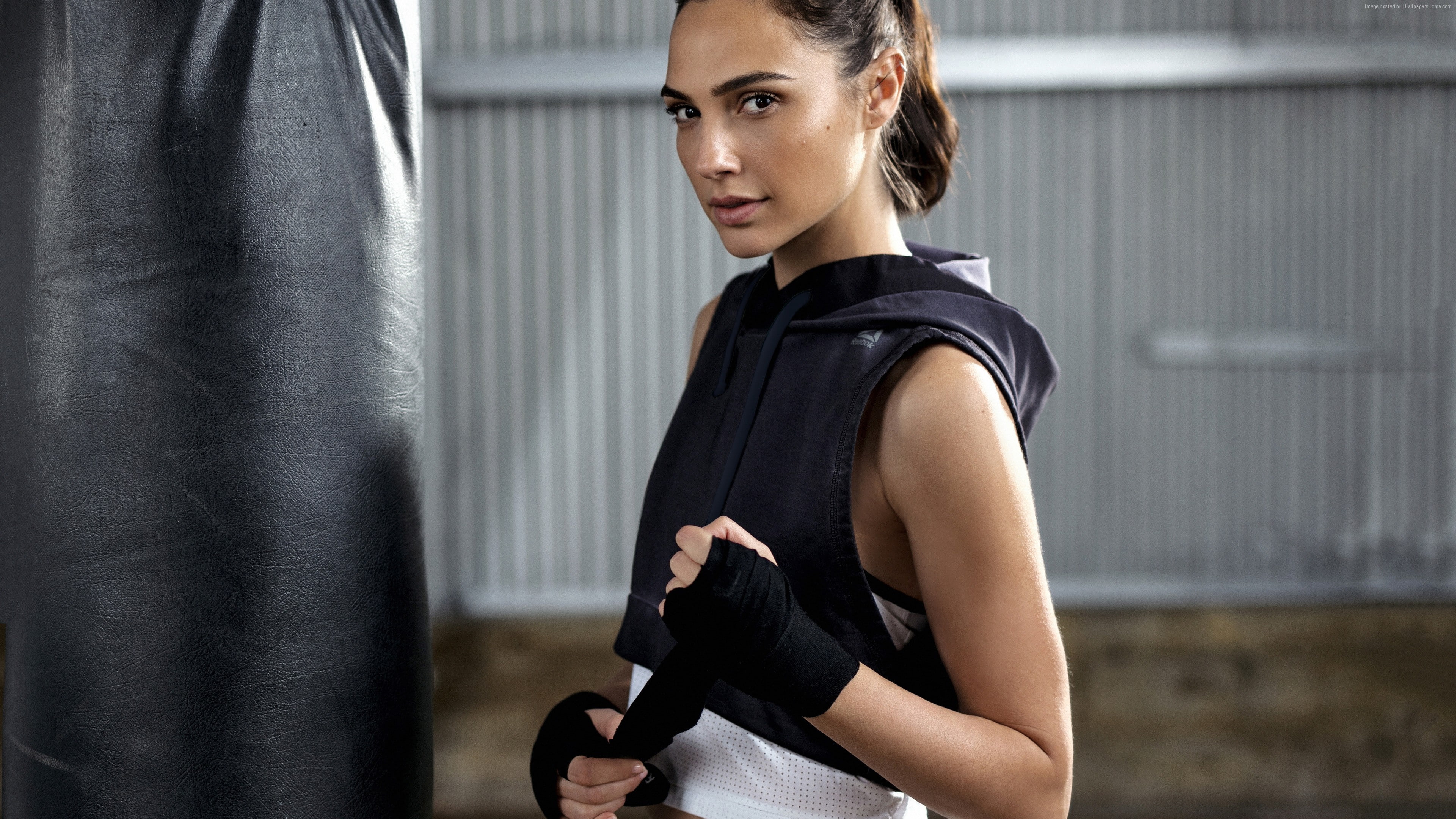 4K, 4K, Gal Gadot, Reebok, HD Wallpaper