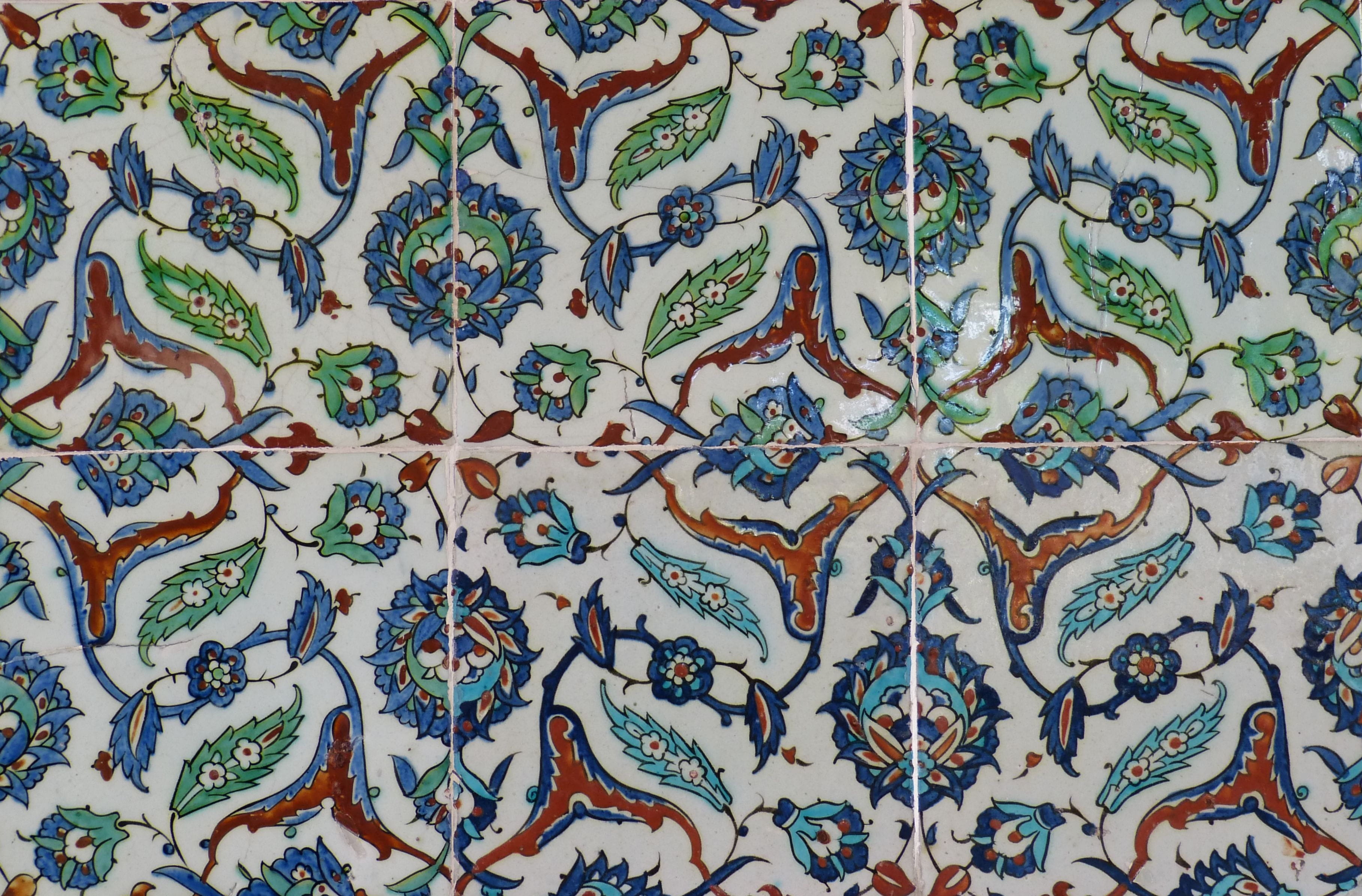 textile, multi colored, still life, istanbul, sultan, flower, tiled floor, embroidery, castle, 2K, wall - building feature, palace, tile, topkapi, design, HD Wallpaper