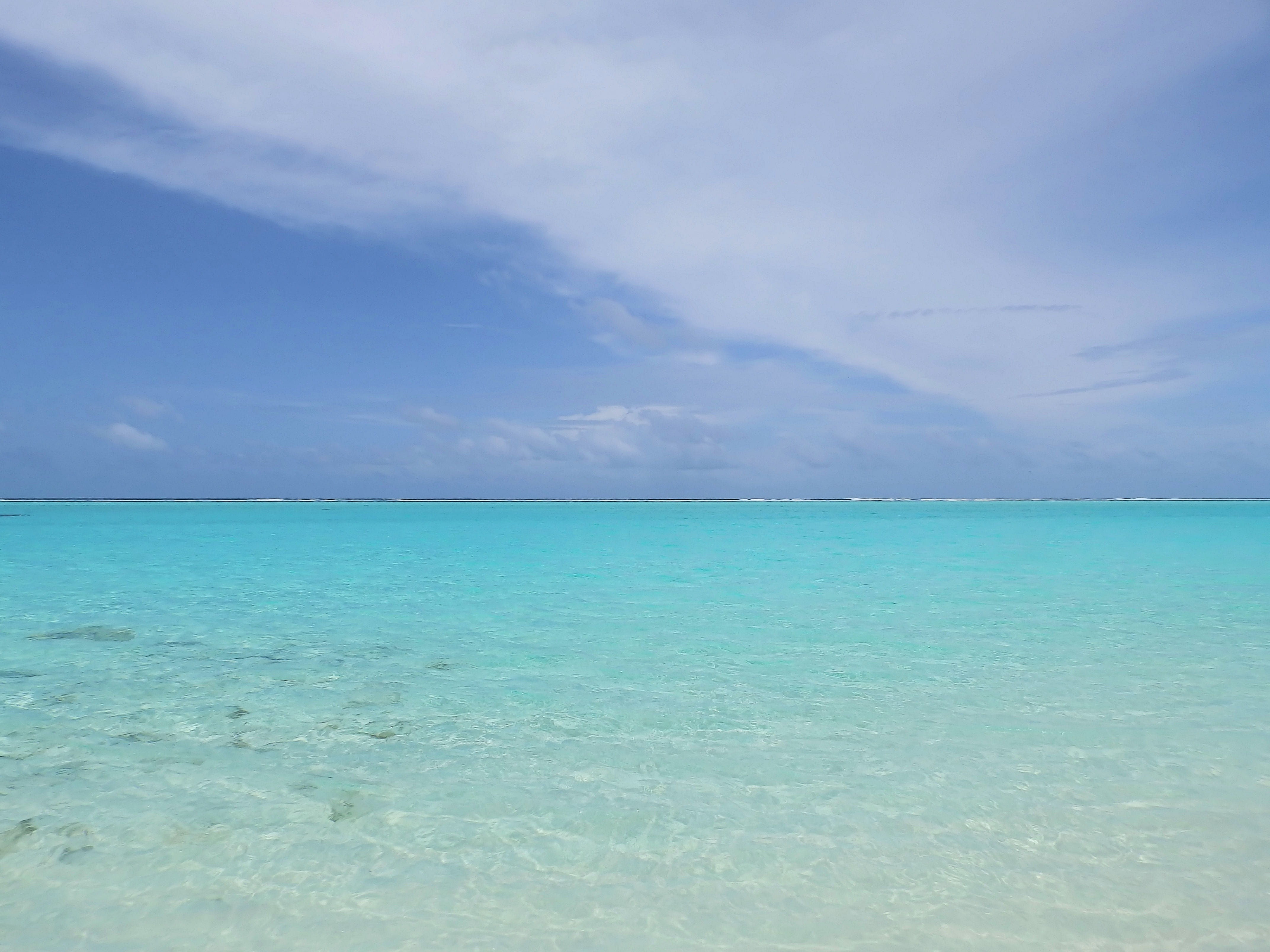 4K, turquoise colored, shallow, day, blue, water, beauty in nature, paradise, cloud - sky, clean, land, nature, reef, horizon, waterfront, scenics - nature, HD Wallpaper