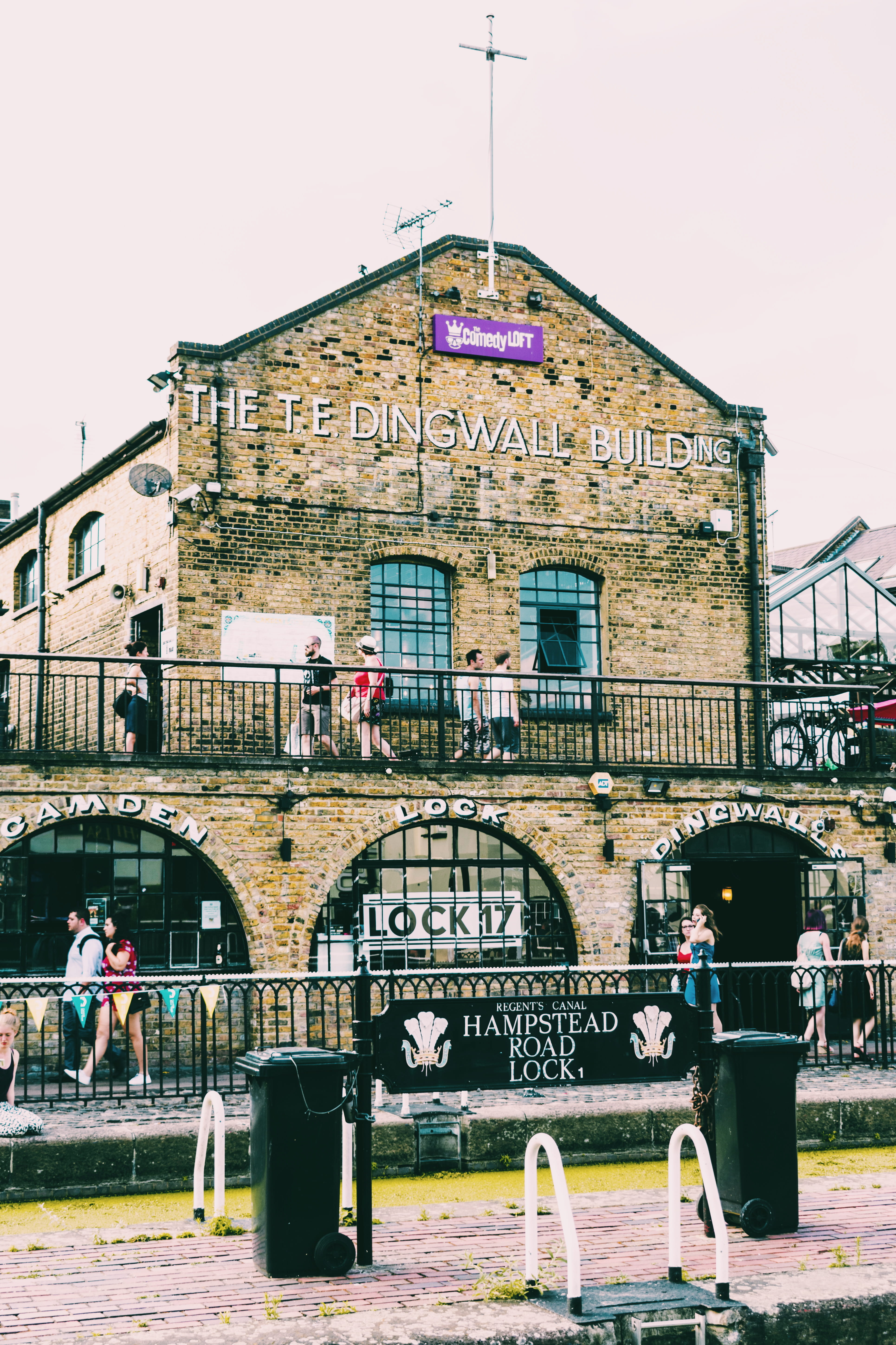 sky, london, nature, clock, window, camden town, street, arch, building, outdoors, 5K, built structure, incidental people, building exterior, lifestyles, Phone HD Wallpaper
