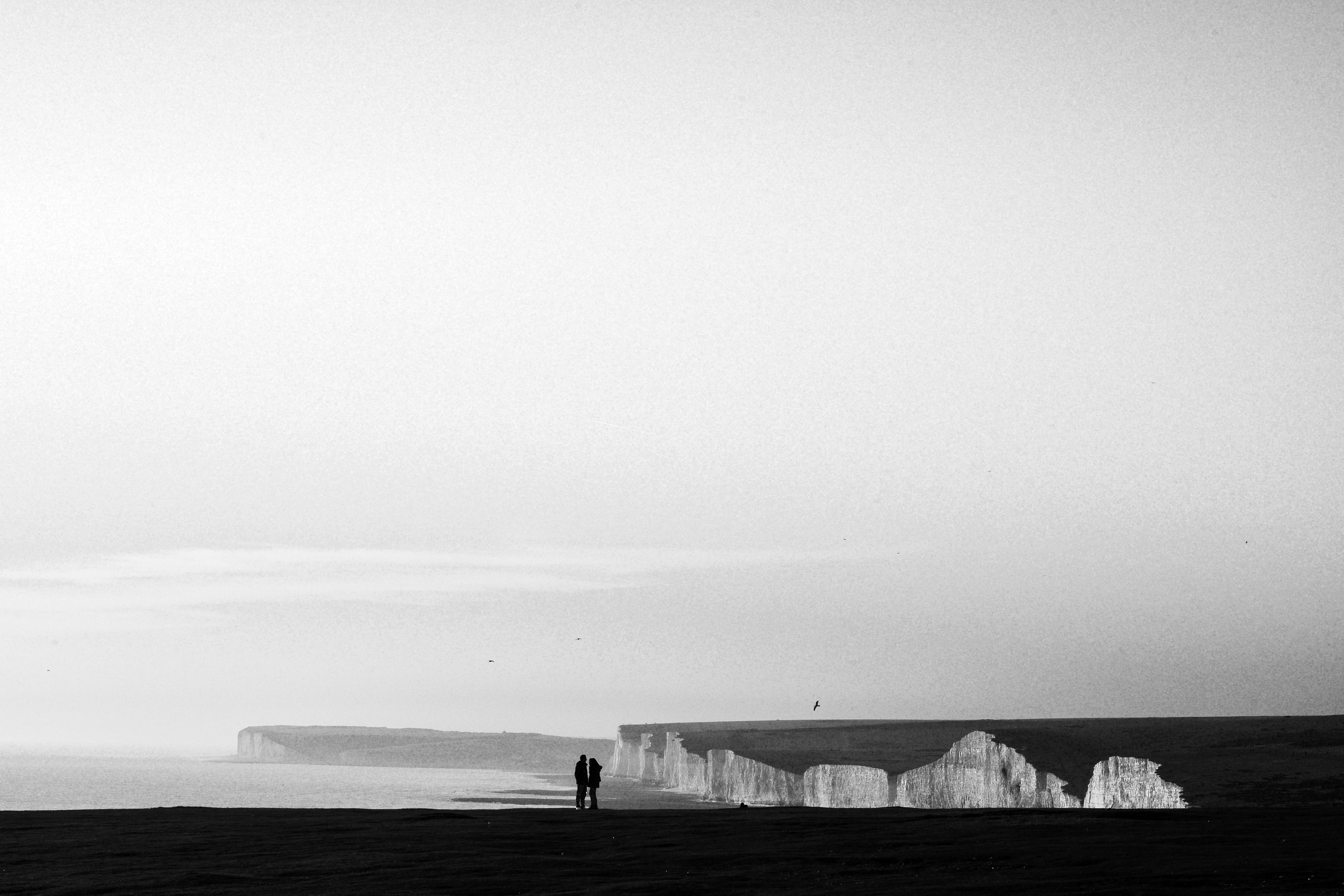 scenics - nature, built structure, architecture, south coast, 4K, landscape, sky, horizon, beauty in nature, real people, kent, nature, clear sky, day, HD Wallpaper