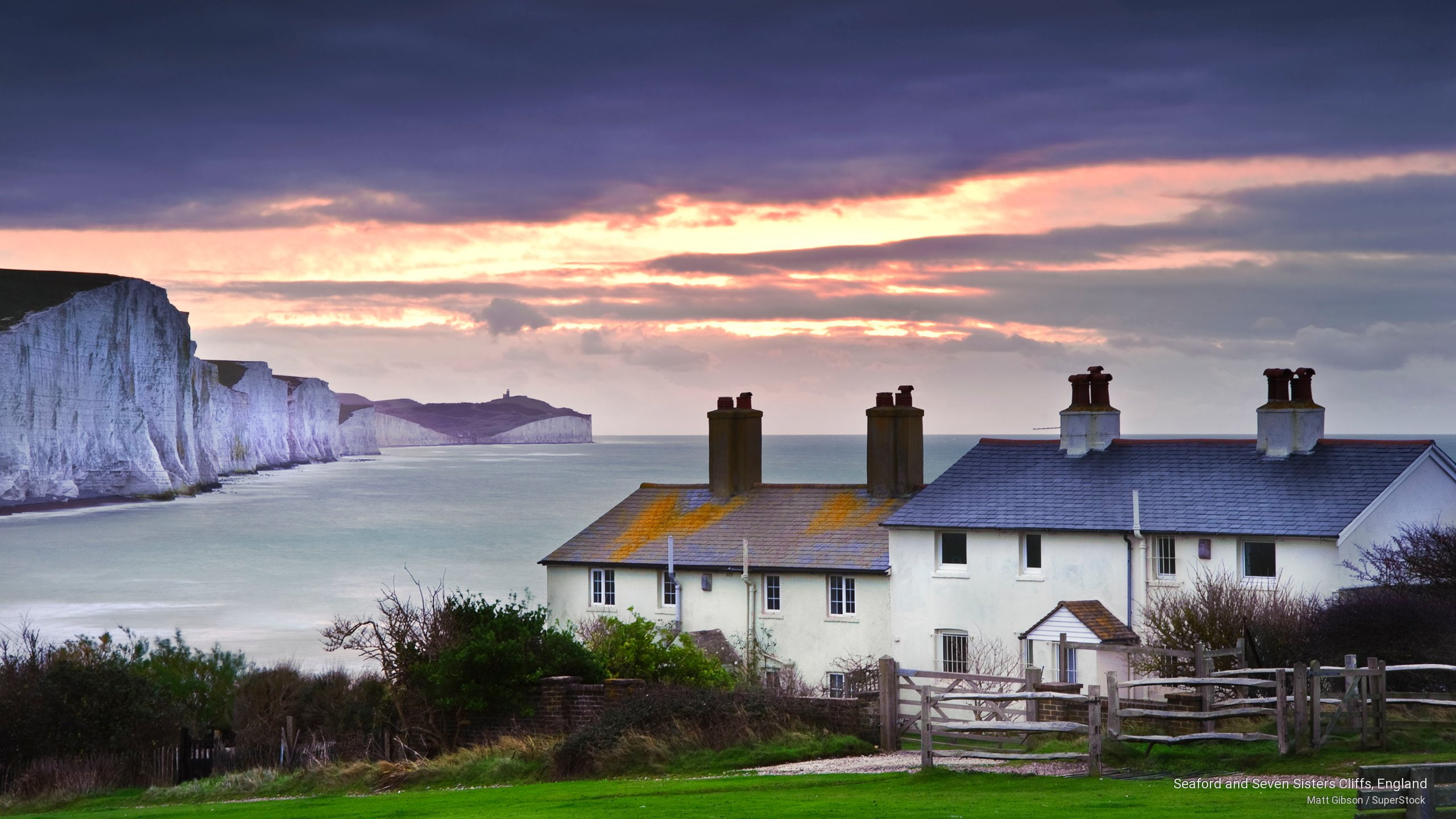 Europe, seven, sisters, seaford, cliffs, england, 2K, HD Wallpaper