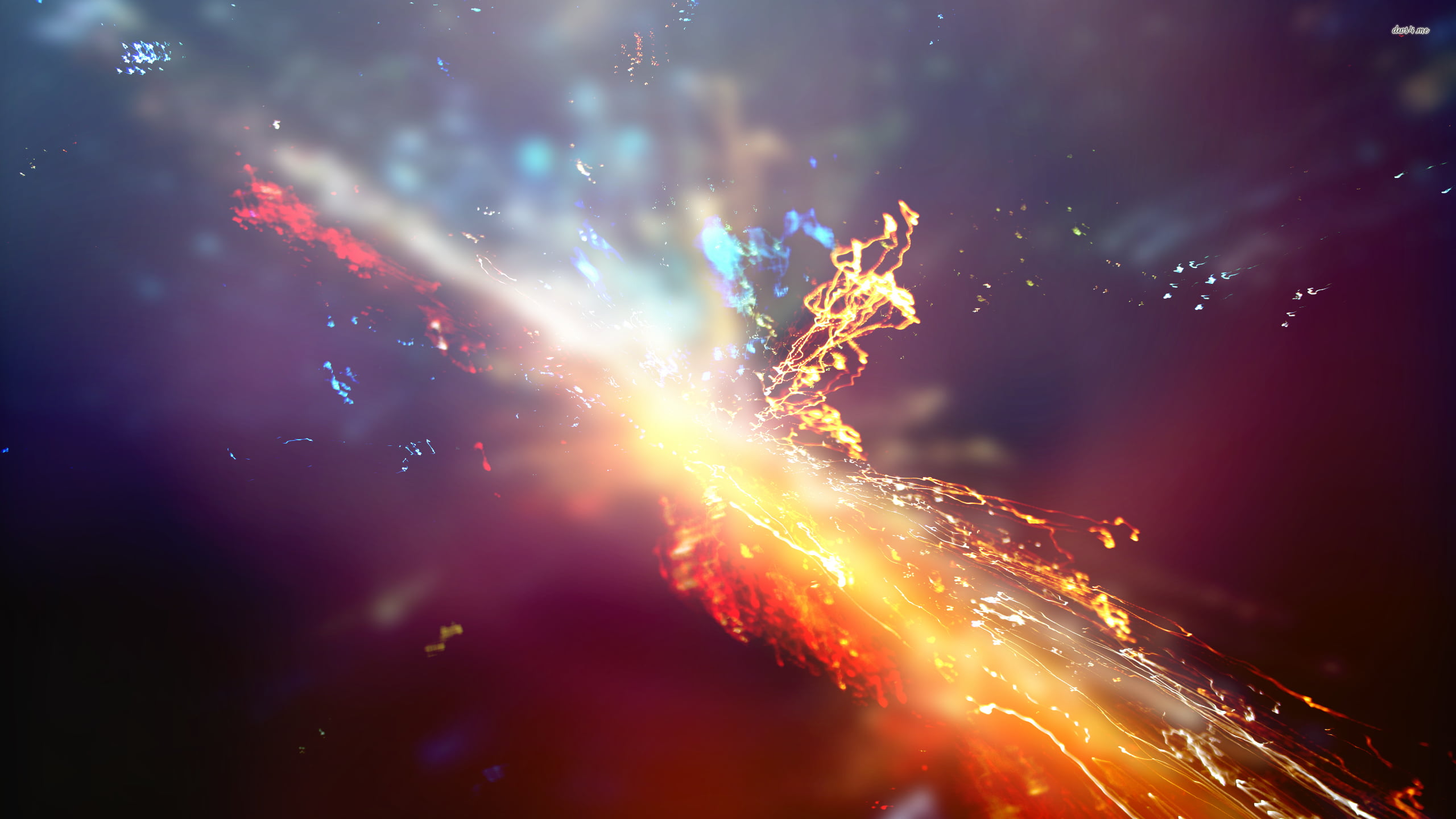 heat - Temperature, firework - man made object, firework display, dark, sky, splahing, long exposure, outdoors, lens Flare, nature, arts culture and entertainment, HD Wallpaper