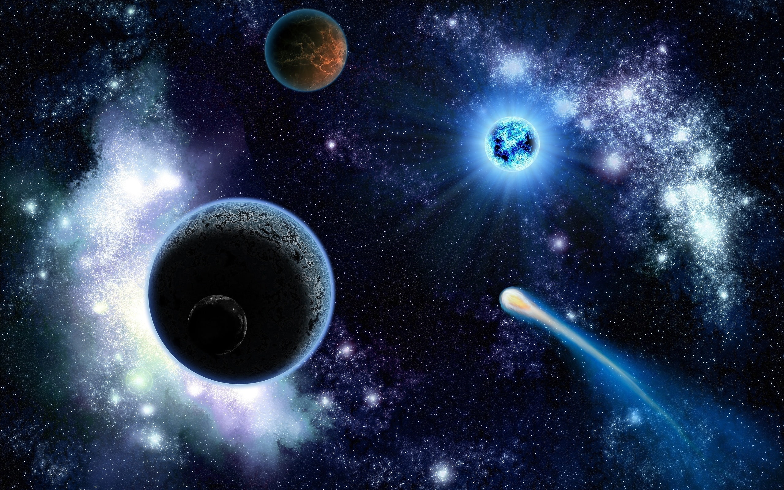 beautiful, planets, cosmic, 2K, stars, space, HD Wallpaper