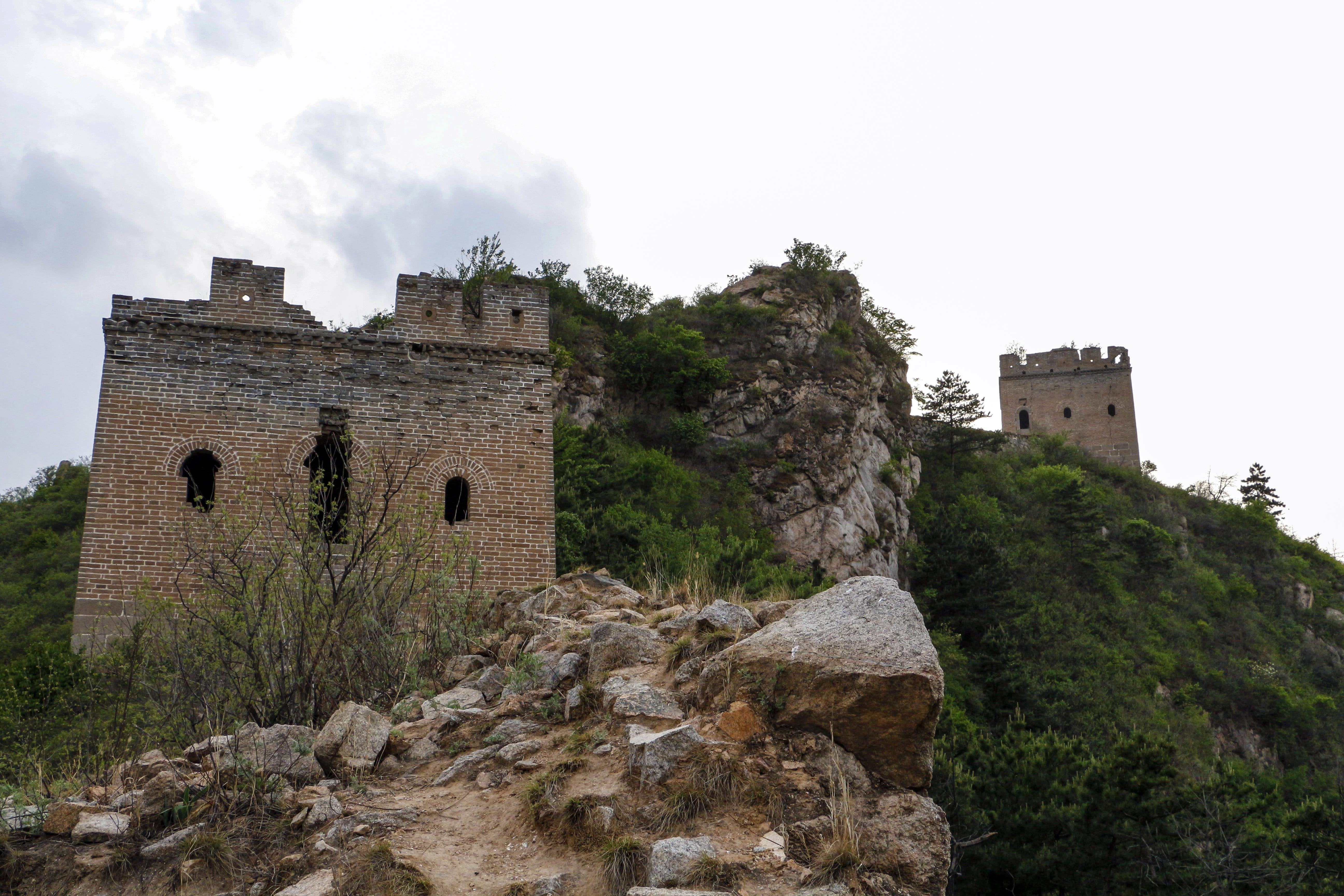 5K, outdoors, china, plant, Wu, low angle view, built structure, ancient, ruined, building, great, asia, stone wall, solid, wu gou wall, history, nature, HD Wallpaper