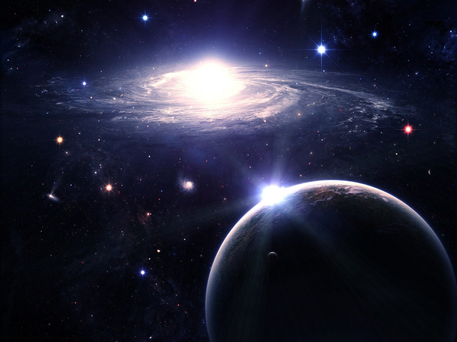 Sci Fi, Dwarf Star, Space, 720P, Galaxy, Planet, Star, Universe, HD Wallpaper