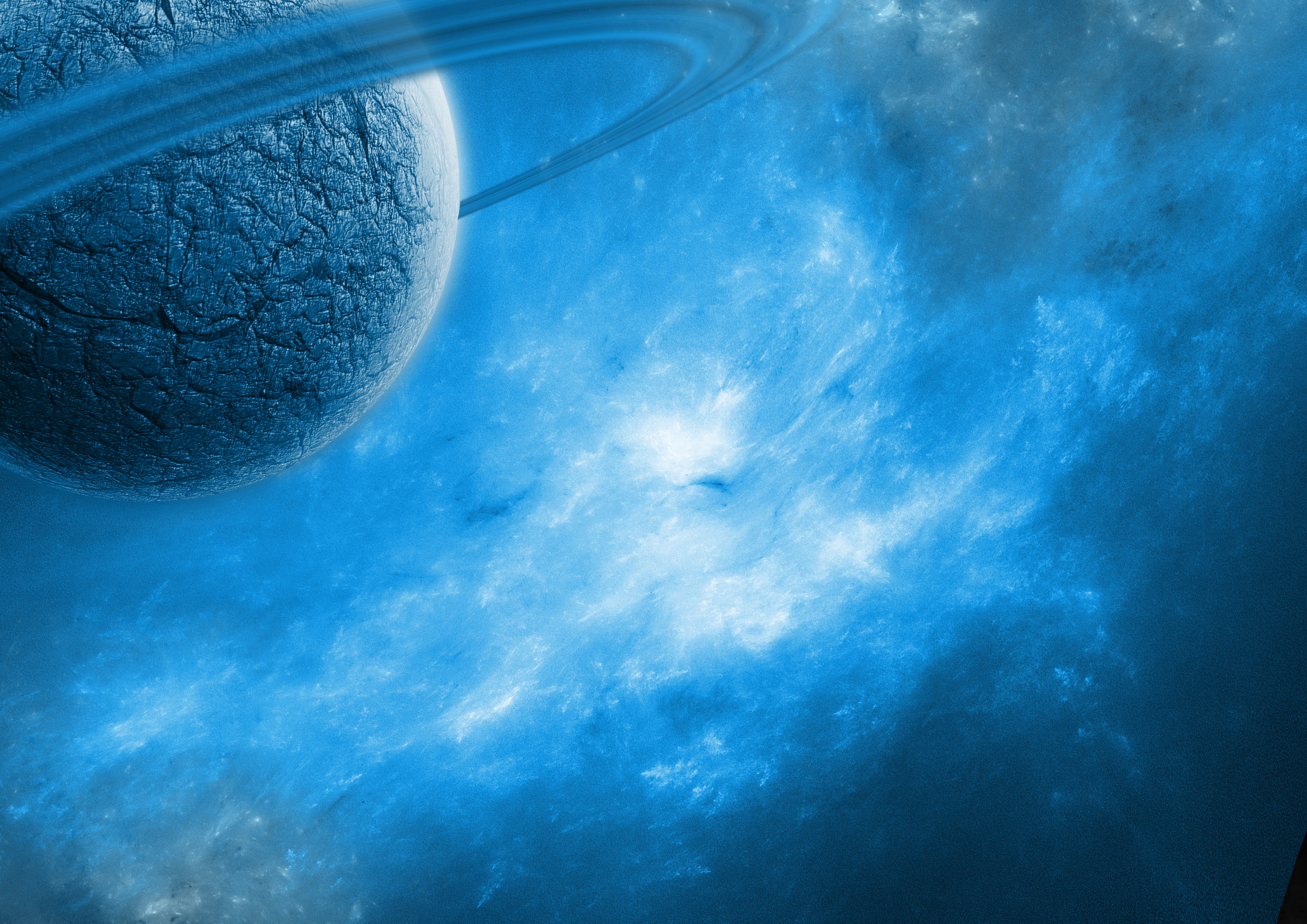 2K, ring, planet, the universe, the sky, nebula, HD Wallpaper