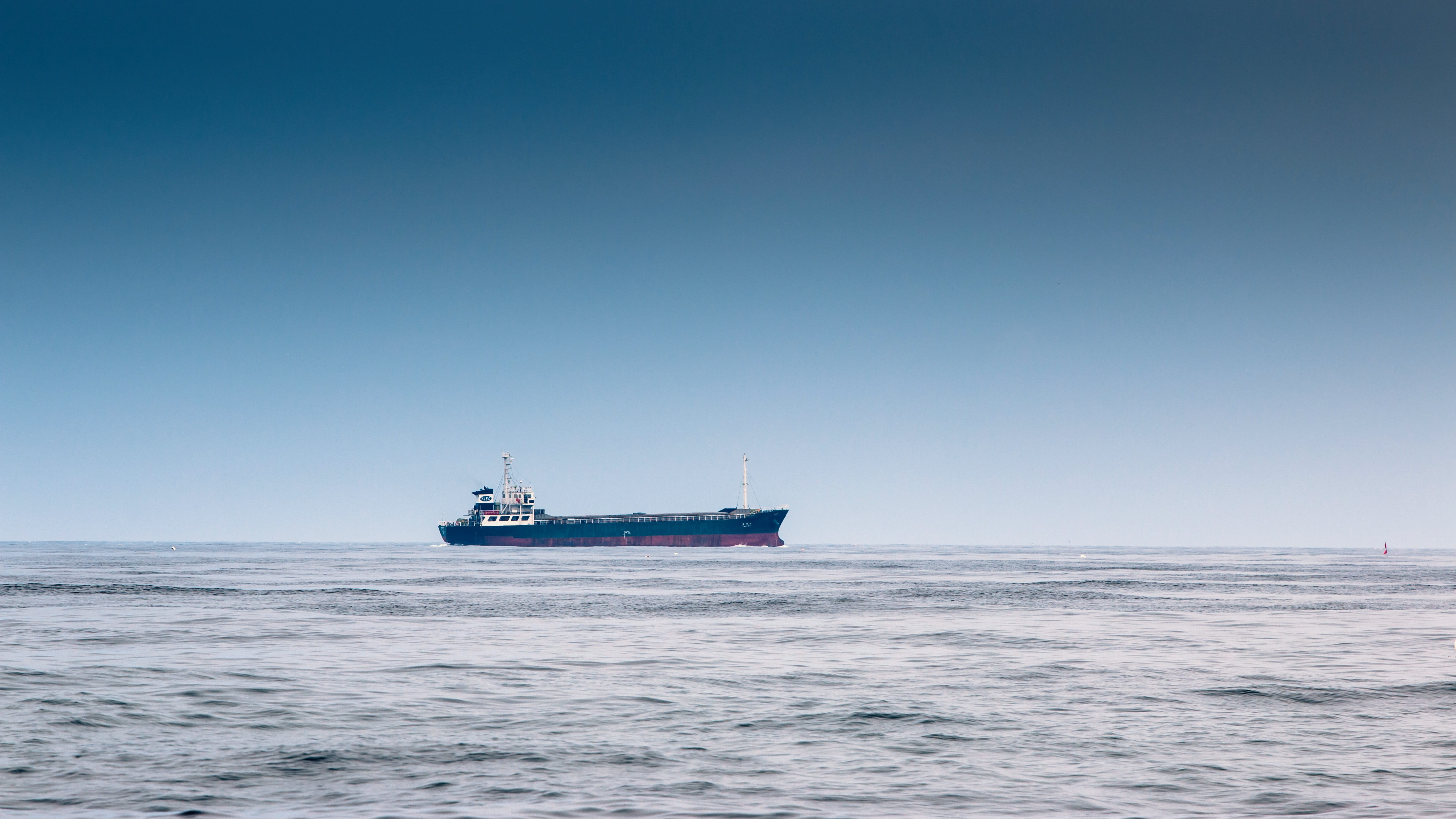 passage, sailing, boat, nautical vessel, shipping, clear sky, ocean, clouds, water, vessel, horizon, no people, blue, travel, sea, nautical, recreational boat, HD Wallpaper
