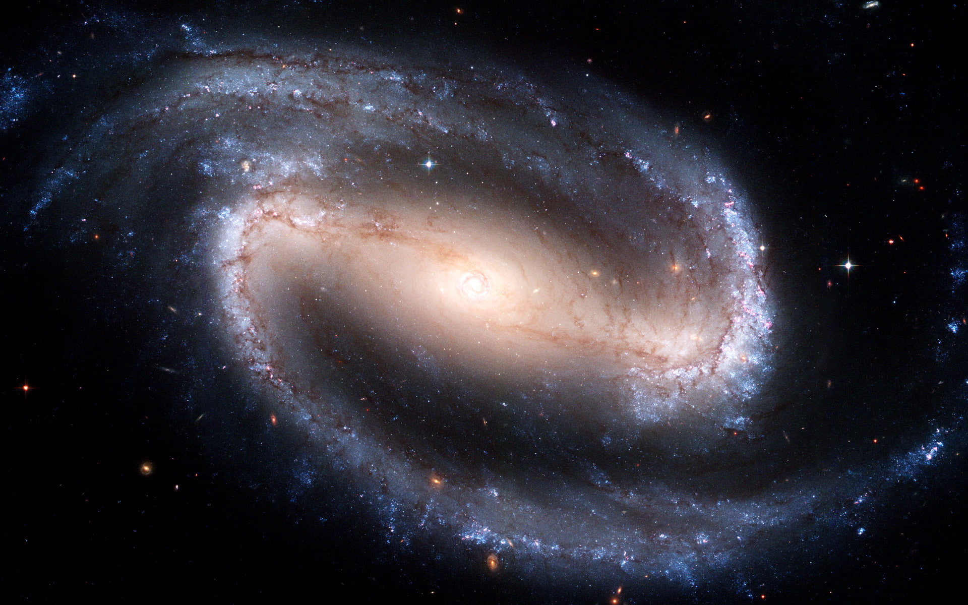 spiral, space, 1920x1200, Galaxy, 1080P, barred, desktop, HD Wallpaper