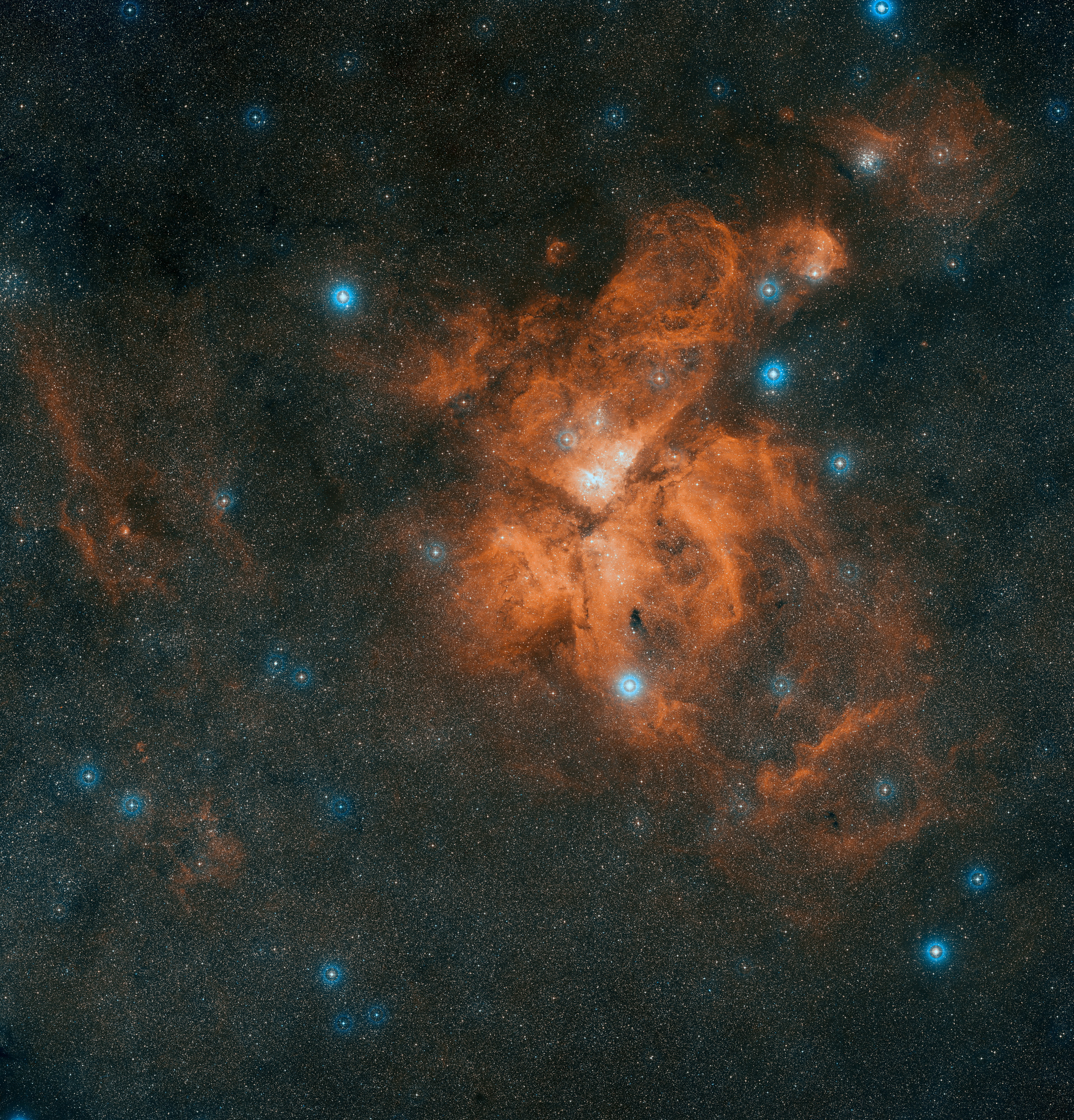 nebula, 4K, Kiel, the universe, ngc 3372, stars, Phone HD Wallpaper