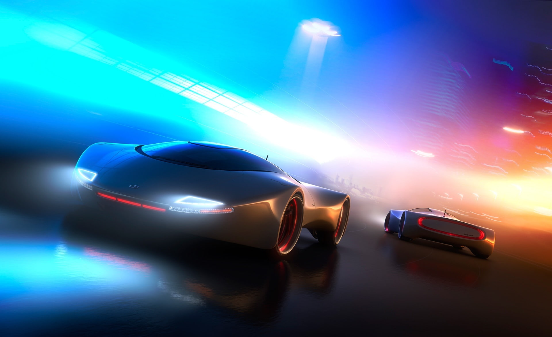car, Colorful, nightlife, arts culture and entertainment, motion, syd, Speed, lighting equipment, illuminated, sports, motor vehicle, night, mode of transportation, HD Wallpaper