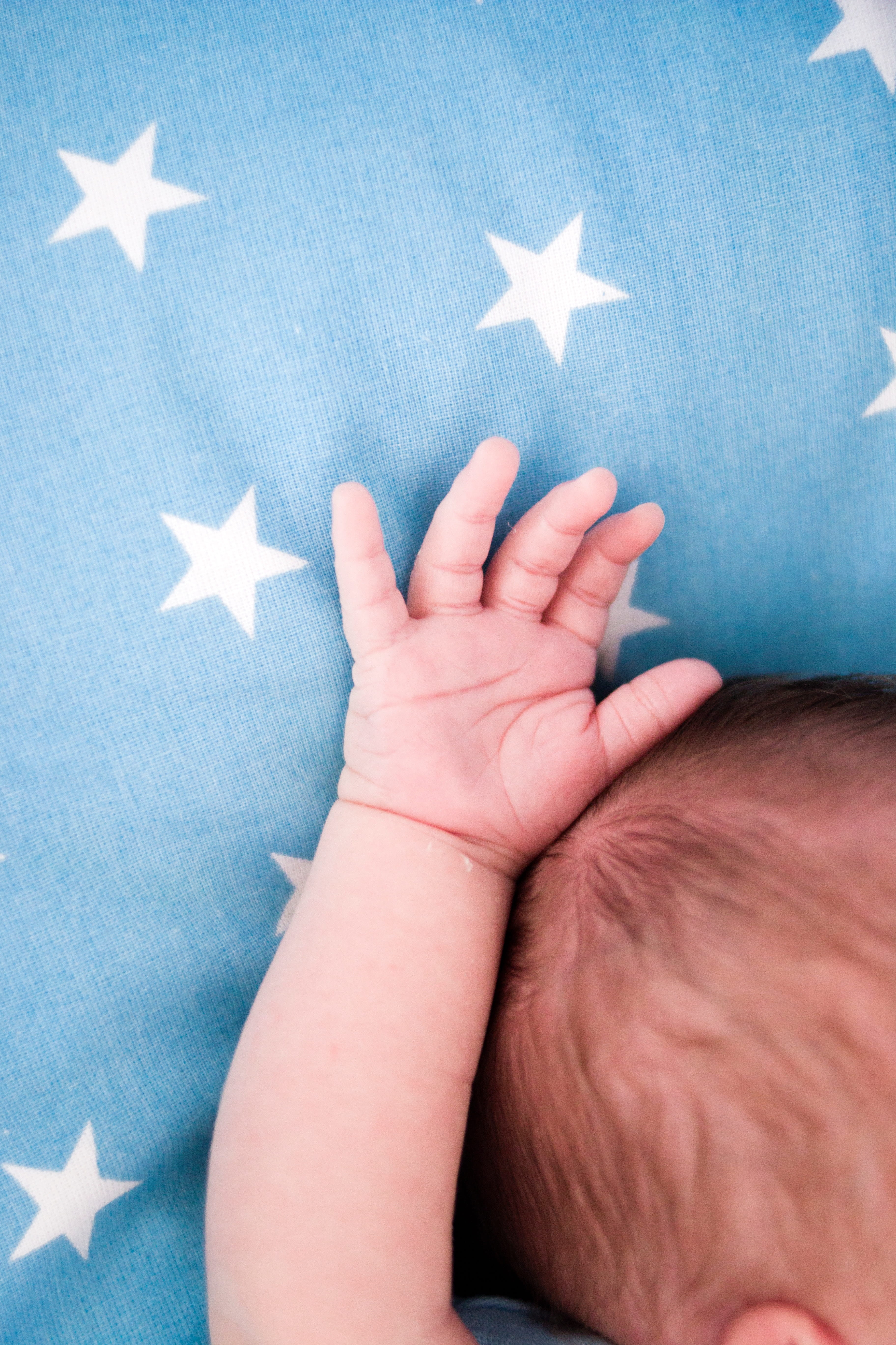finger, fingers, hand, patriotism, indoors, two people, gesturing, star shape, human hand, stars, baby, human body part, small, family, human limb, newborn, Phone HD Wallpaper