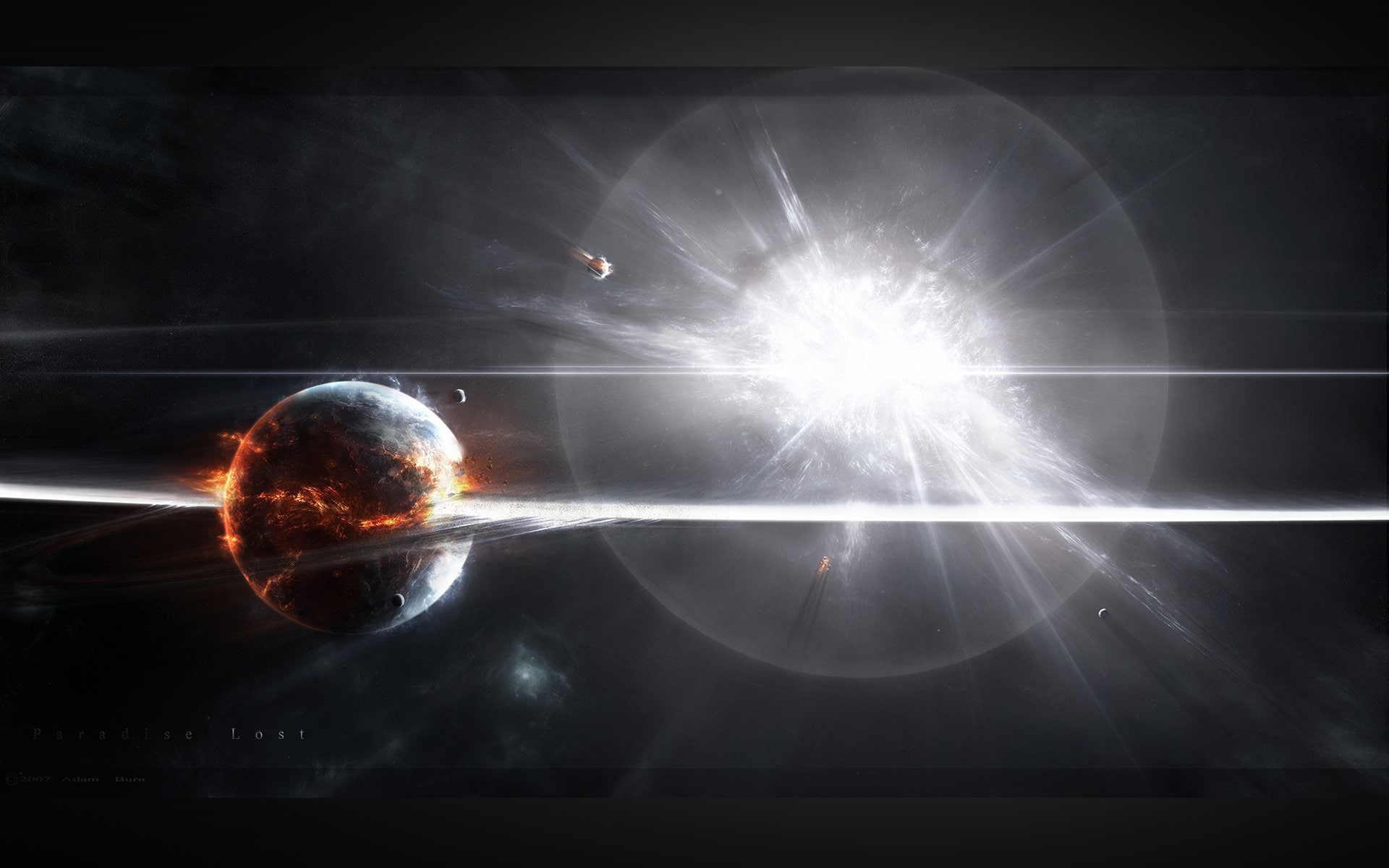 astronomy, star - space, Supernova, exploding, Sun, Sci Fi, Energy, light - natural phenomenon, science, sunbeam, sphere, planet - space, galaxy, illuminated, HD Wallpaper