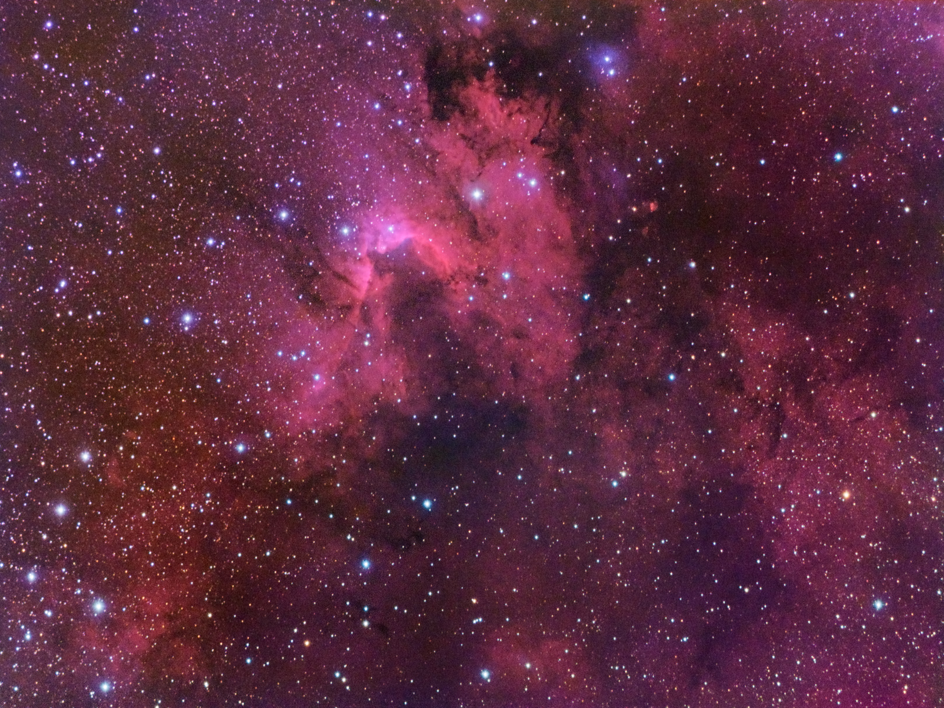 cepheus, ngc, 2K, space, 7538, stars, nebula, HD Wallpaper