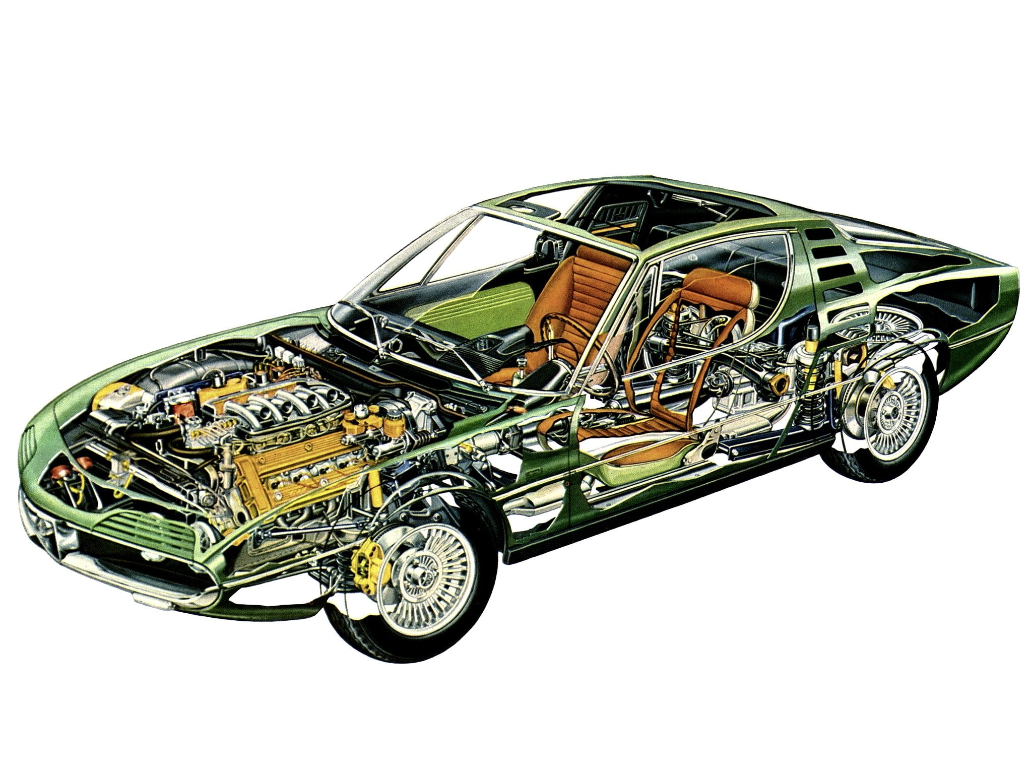 alfa, 105, classic, supercar, 1080P, montreal, romeo, interior, 1970 77, engine, HD Wallpaper