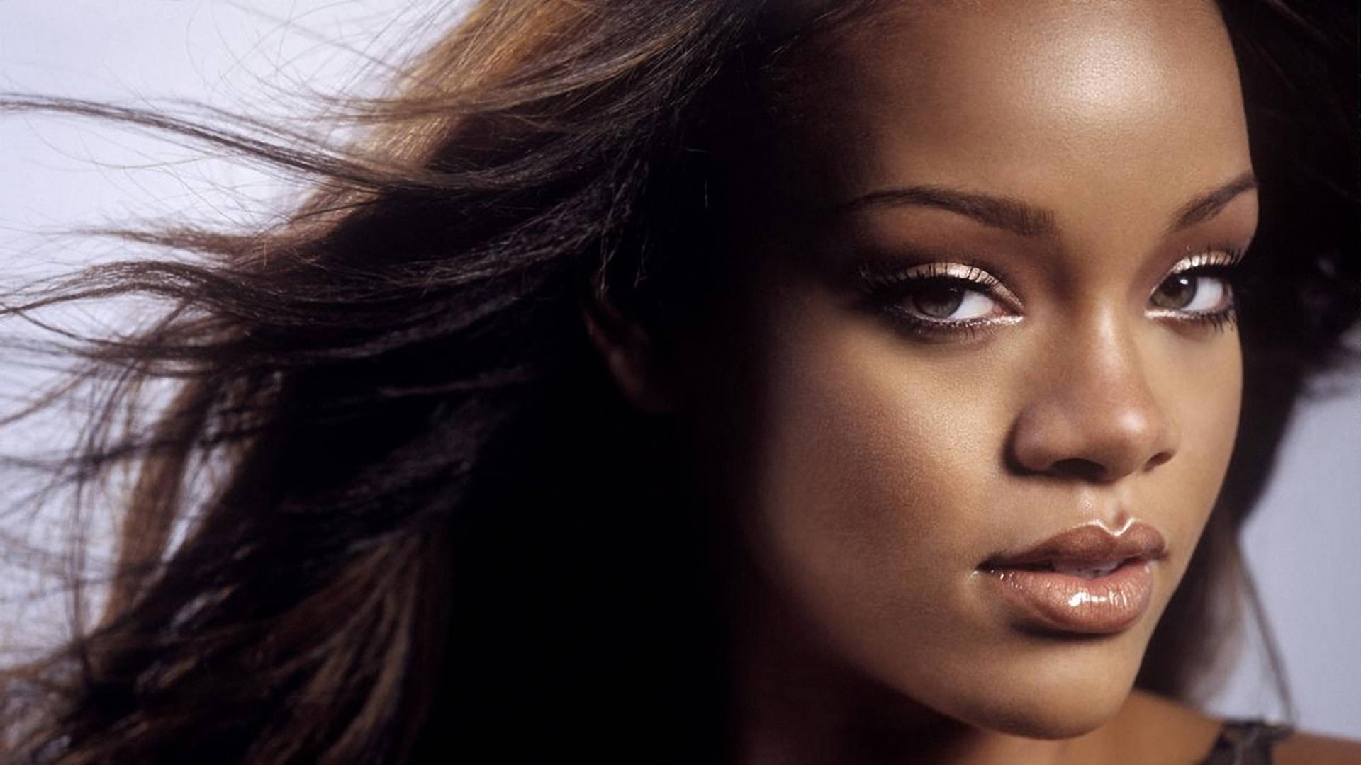part Of, complexion, looking, confidence, carefree, brown Hair, skin Care, rihanna, close-up, young Women, fashion, looking At Camera, portrait, dark, candid, HD Wallpaper