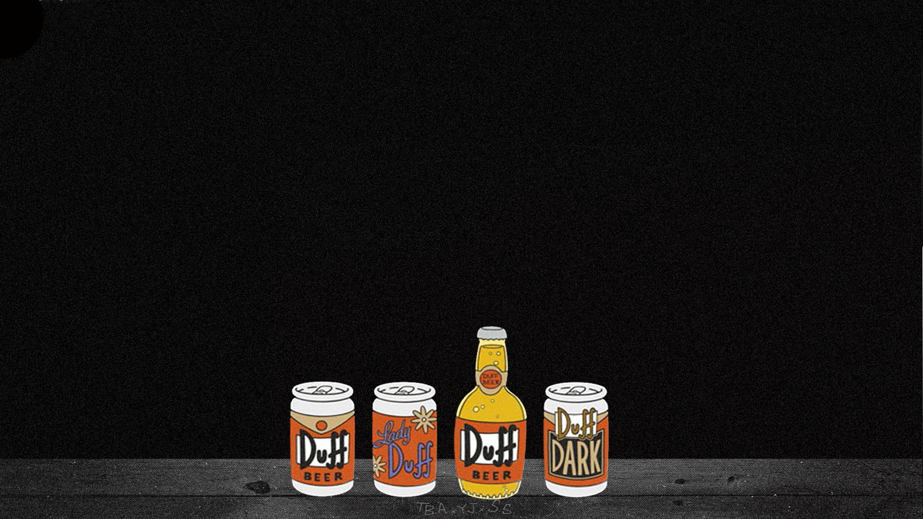 beer, 720P, alcohol, simpsons, duff, black, HD Wallpaper