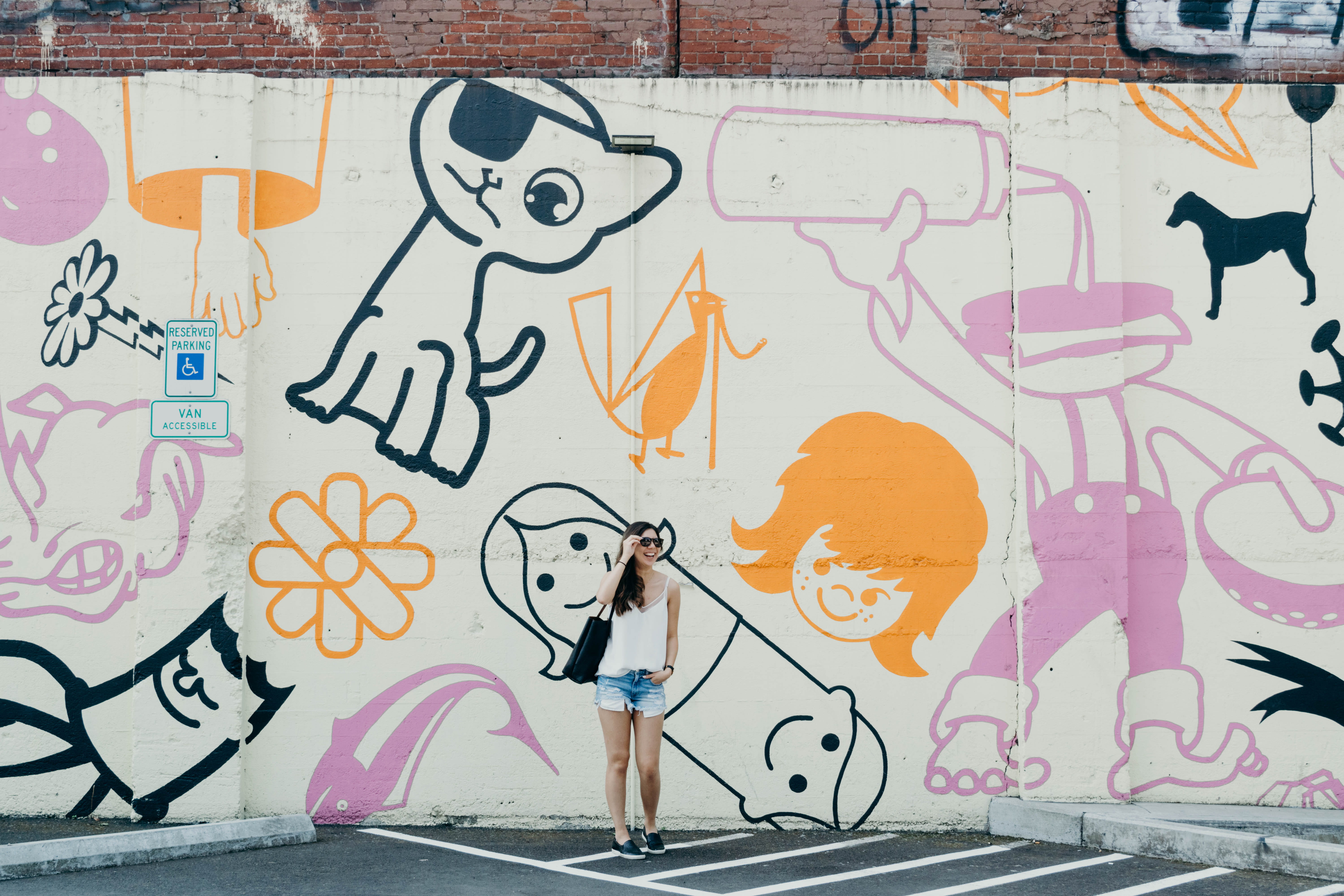 drawing - art product, wall, paint, hairstyle, child, day, people, multi colored, architecture, wall - building feature, art and craft, HD Wallpaper