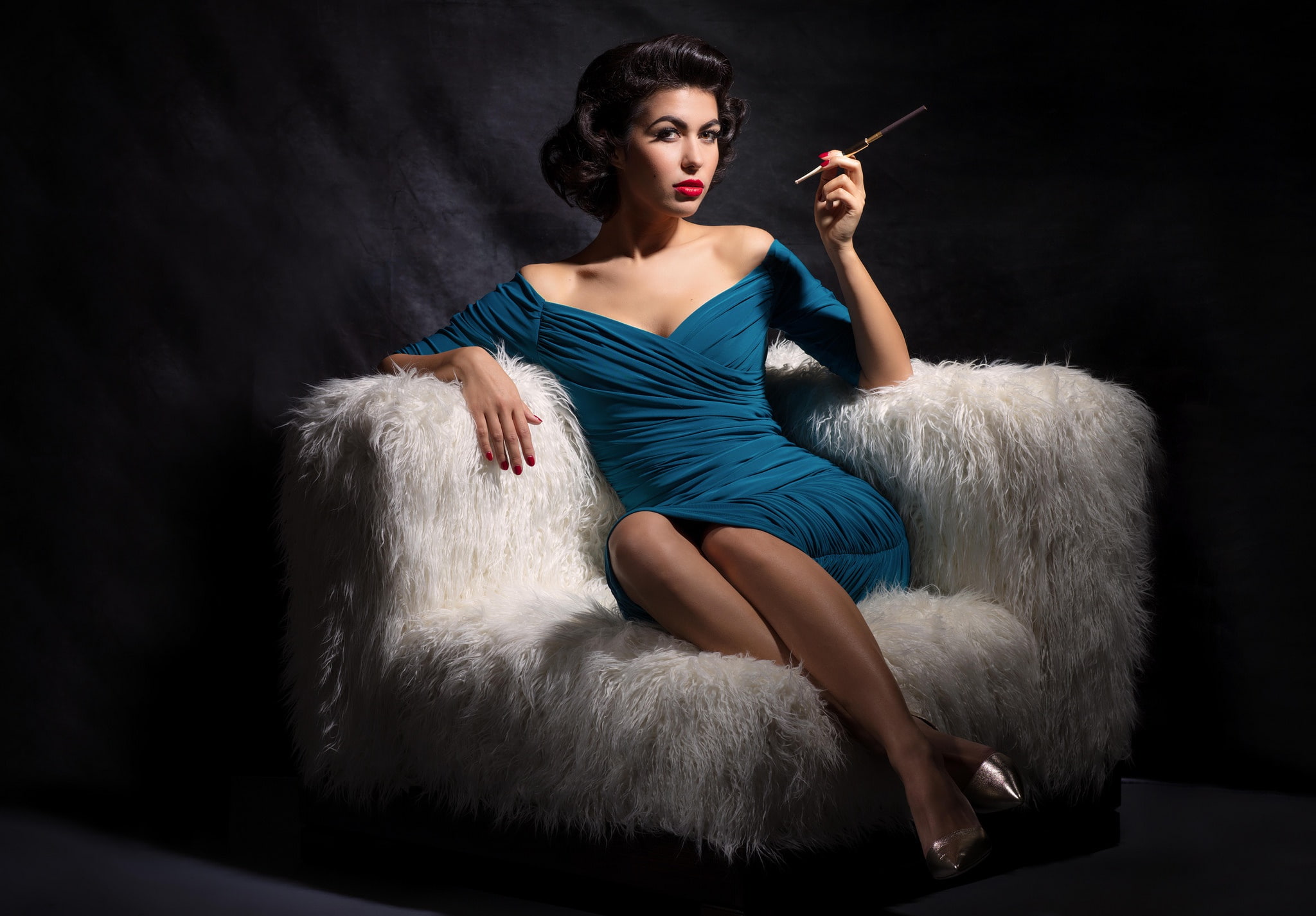 vintage, 1080P, girl, model, Yulia, HD Wallpaper