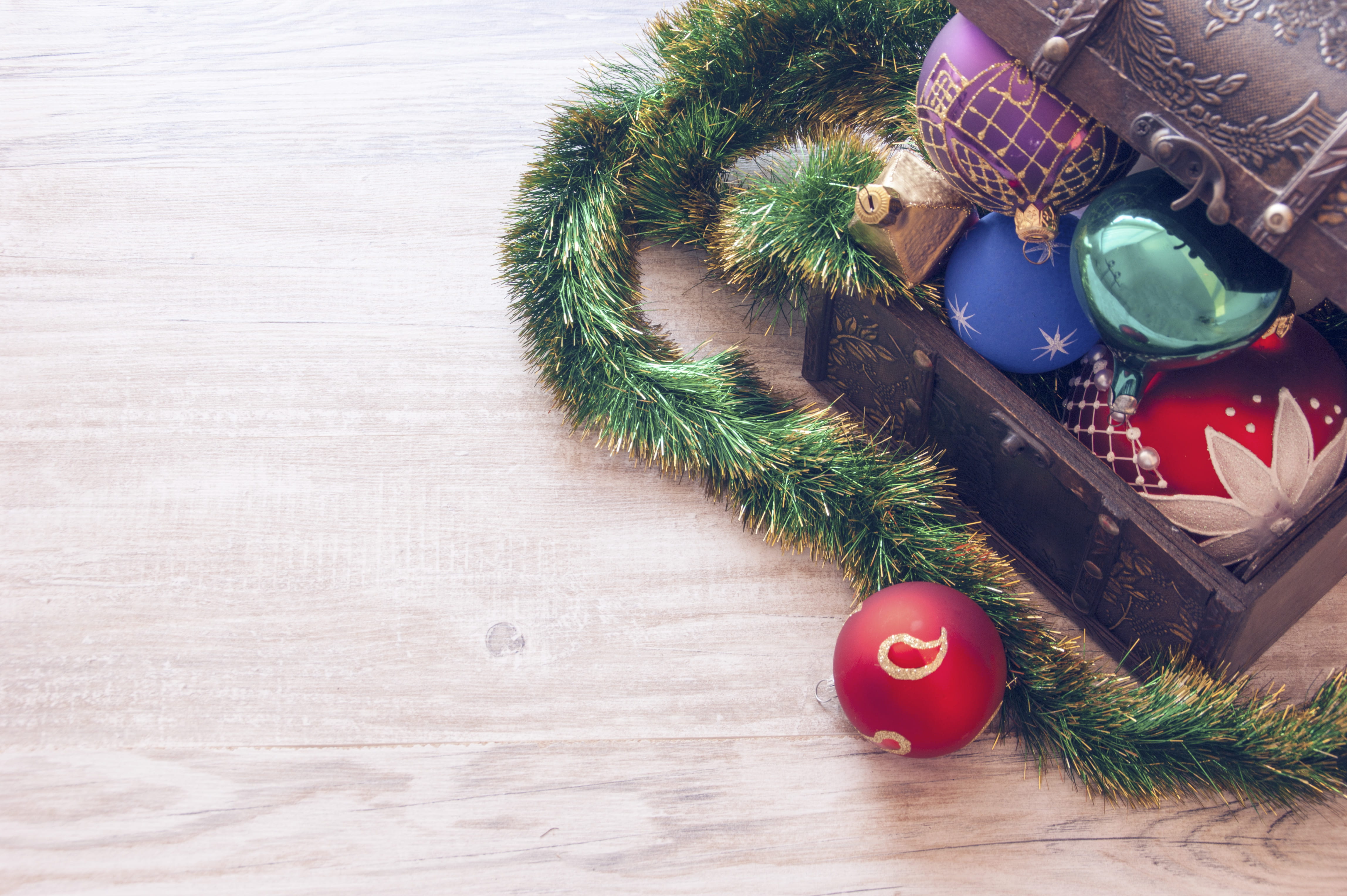 christmas decor, celebration, christmas ornament, public domain images, balls, colors, holiday, indoors, wood, celebration event, decors, red, shining, HD Wallpaper