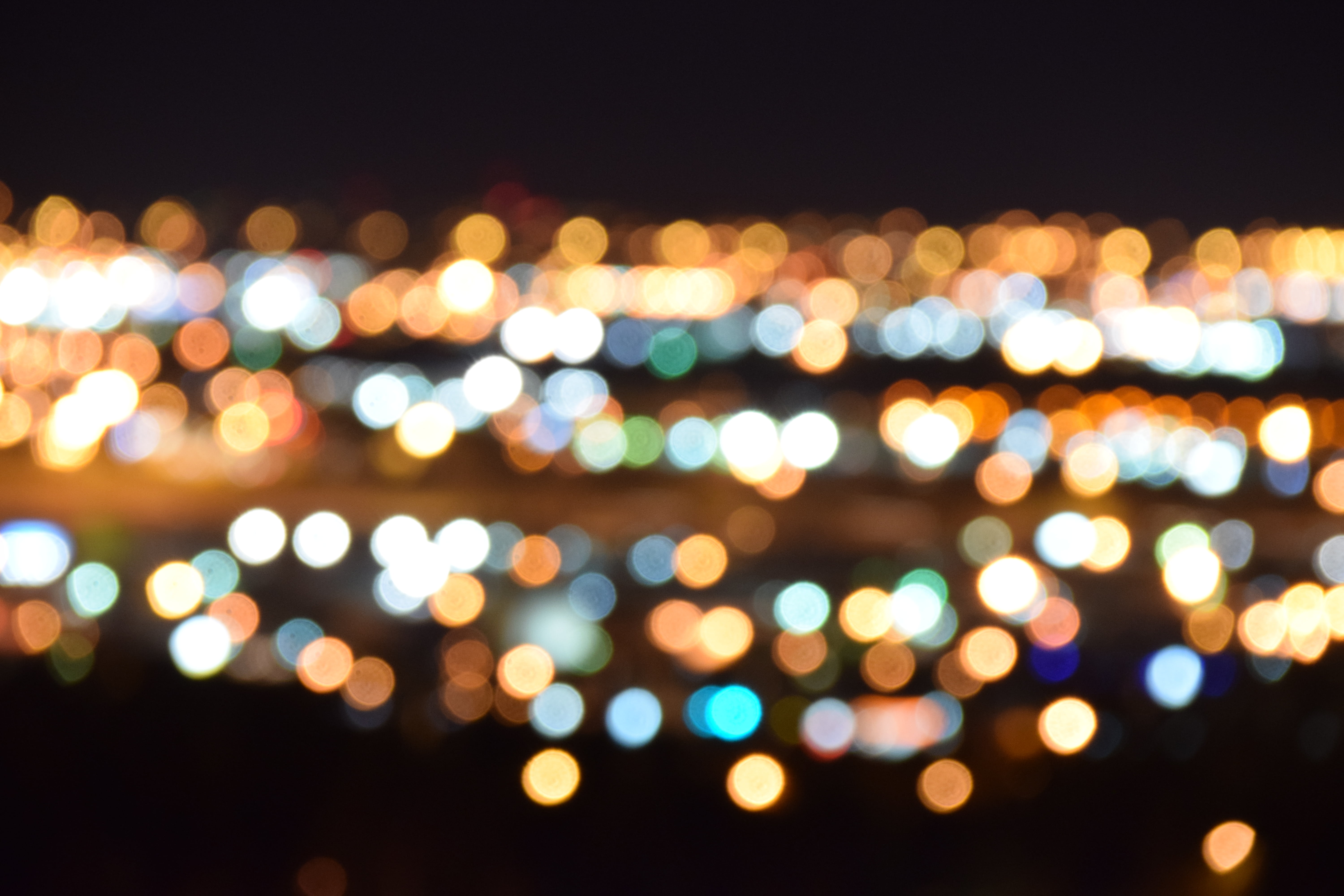 eve, bright, defocused, light, abstract, city, warmly, illuminated, black background, luminescence, lighting equipment, outdoors, party, textured effect, HD Wallpaper