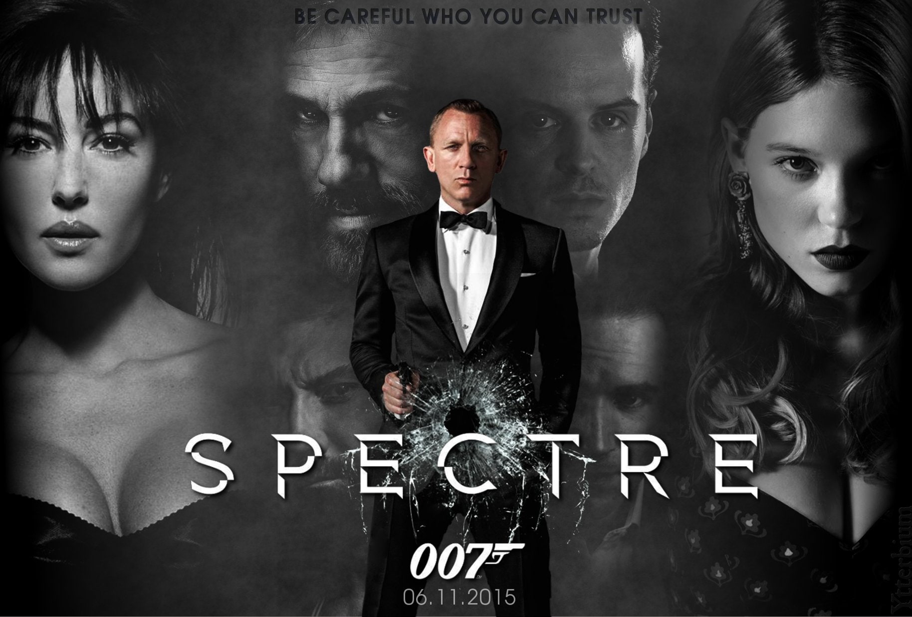 spy, poster, 1spectre, 007, crime, thriller, james, mystery, action, bond, 720P, spectre, HD Wallpaper