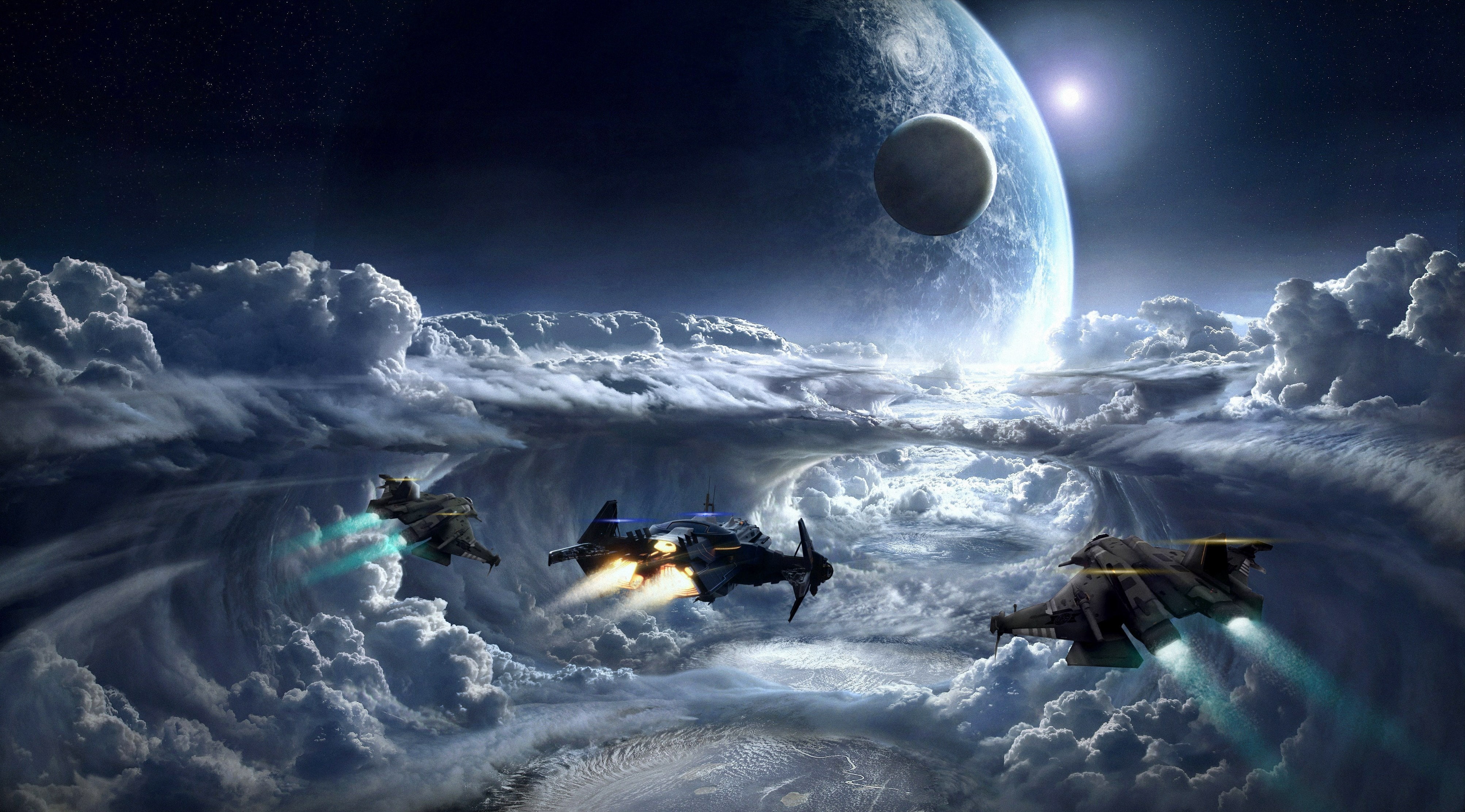 fiction, fighting, futuristic, spaceship, space, startegy, science, simulator, star, sci-fi, shooter, 4K, fps, ship, game, tactical, technics, citizen, HD Wallpaper