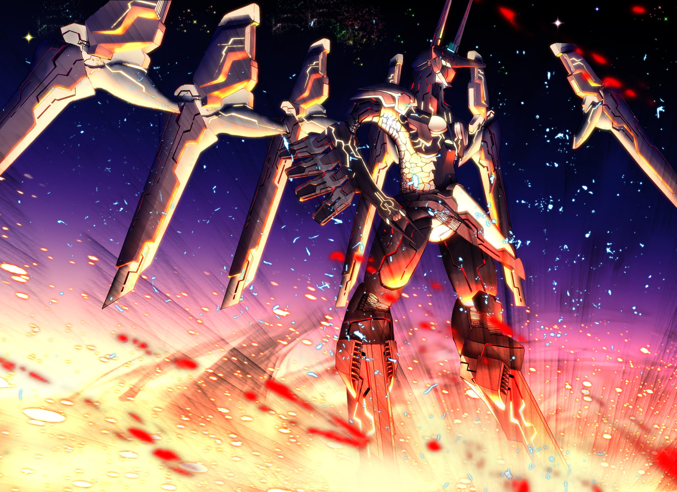 robot, 1080P, art, mecha, enders, zone, HD Wallpaper
