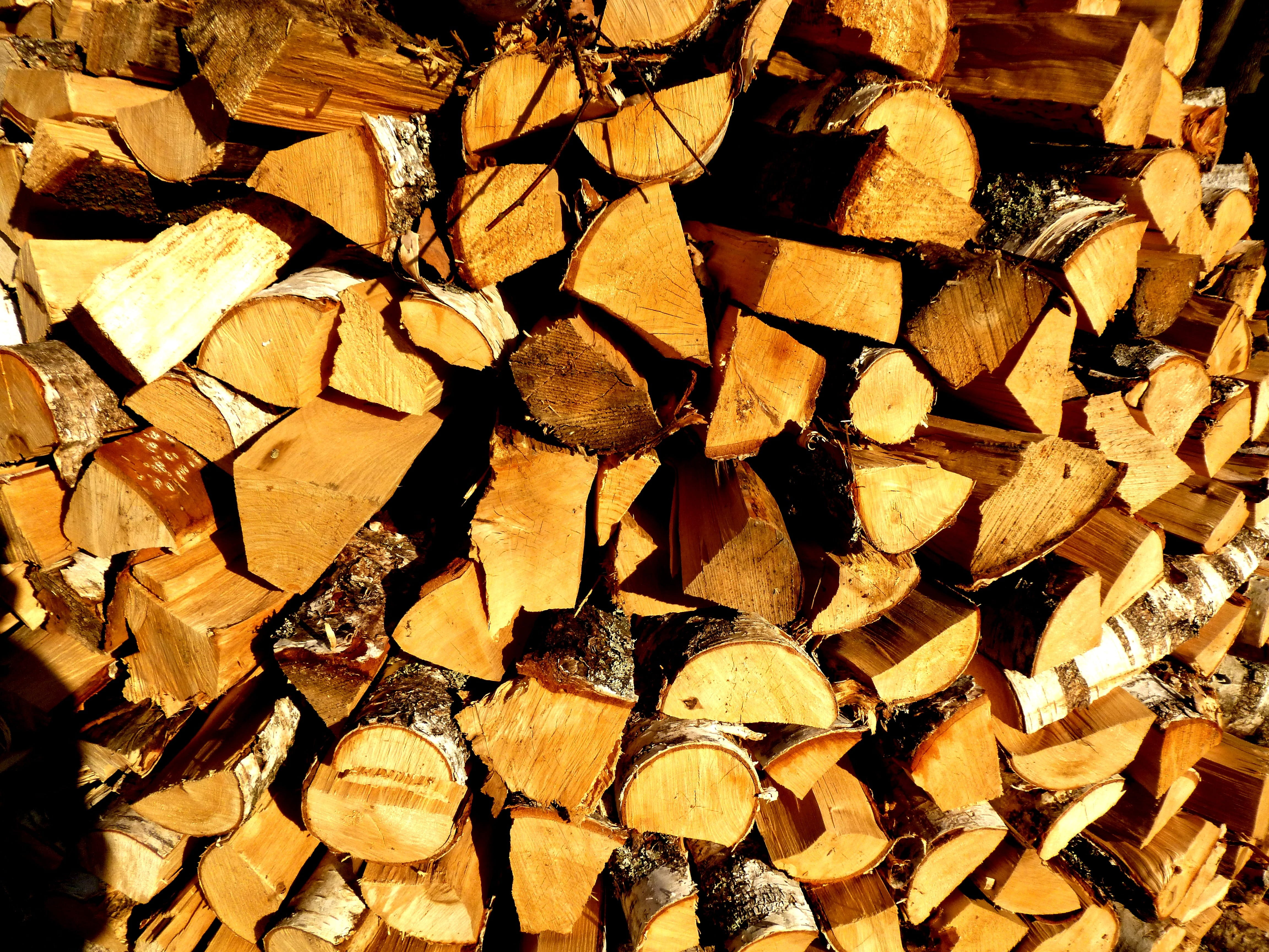 textured, 4K, large group of objects, stack, heap, lumber industry, construction, fuel and power generation, tree, tree structure, abundance, no people, HD Wallpaper